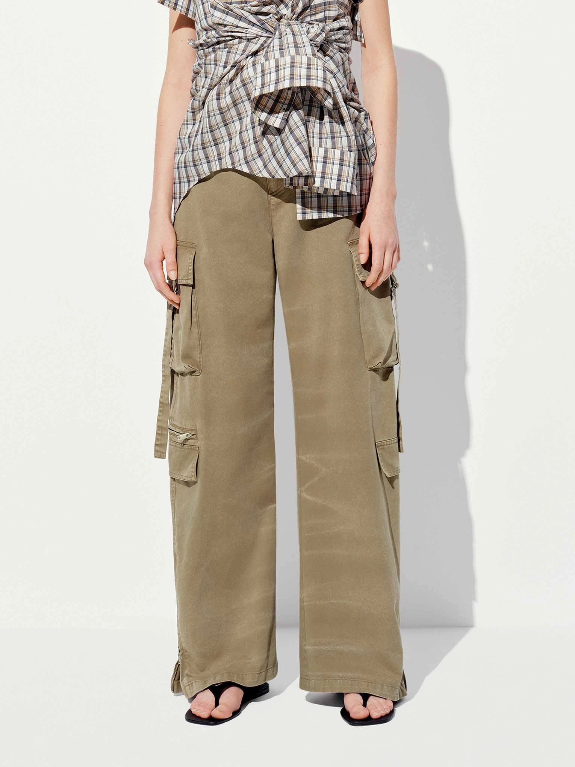 Durable Seam Construction Core Basic Pure Cotton Cargo Trousers