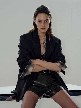 Cozy Design Pure Wool Structured Blazer