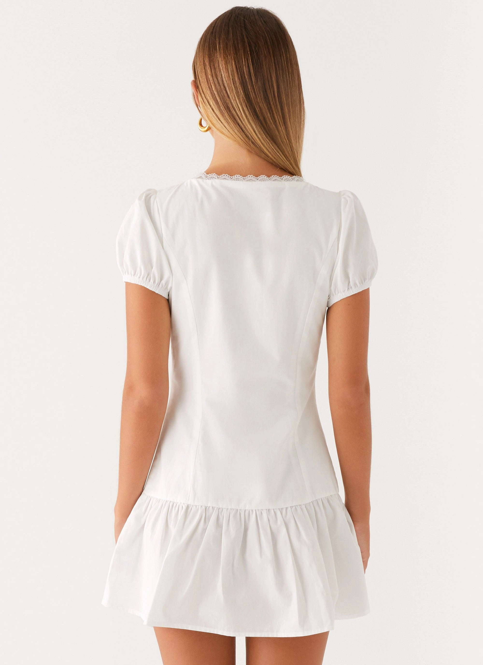 Simply Yours Mini Dress - White Classy Look