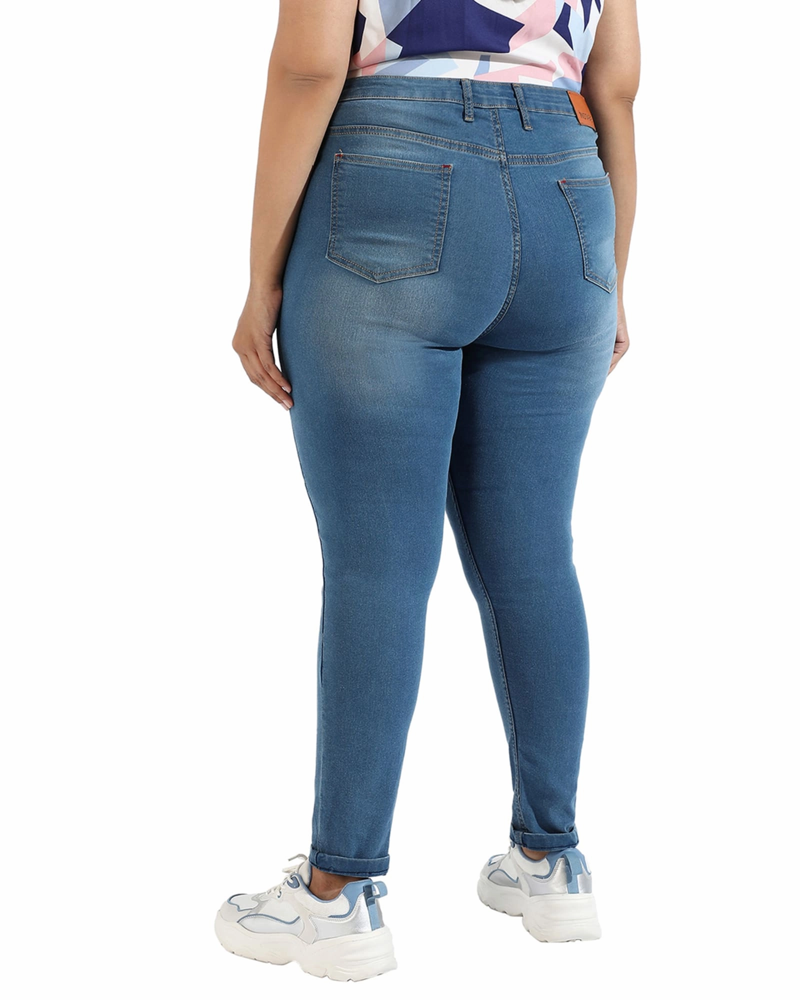 Women Light Blue Skinny Fit Denim Jeans | Light Blue City Walk Smooth