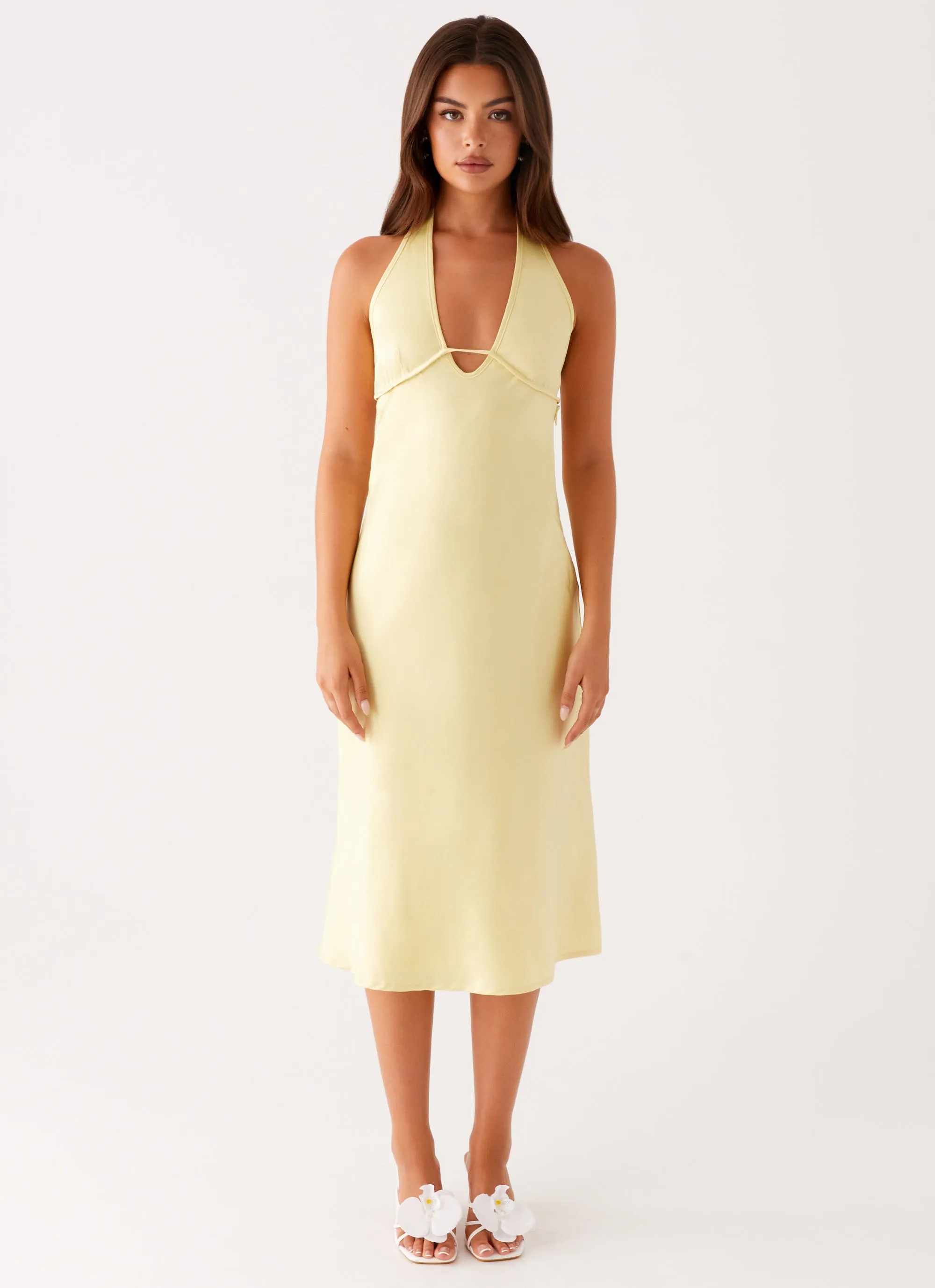 Seasonal piece Davies Midi Dress - Yellow