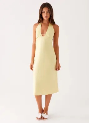 Fashionable Touch Davies Midi Dress - Yellow