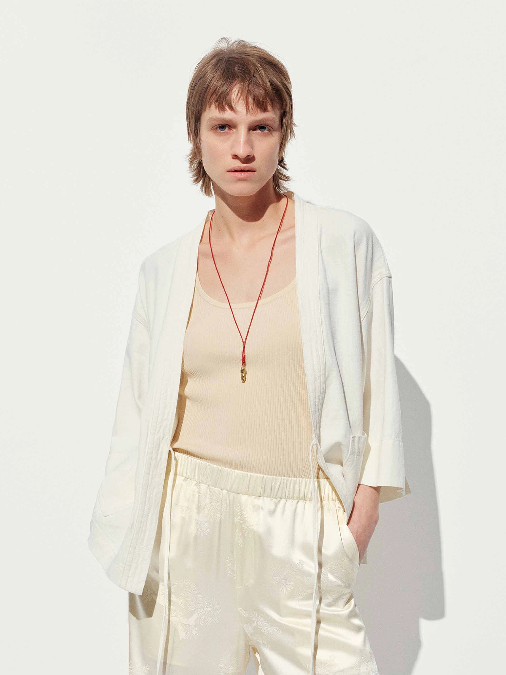 Cotton-Linen Tie Jacket countryside