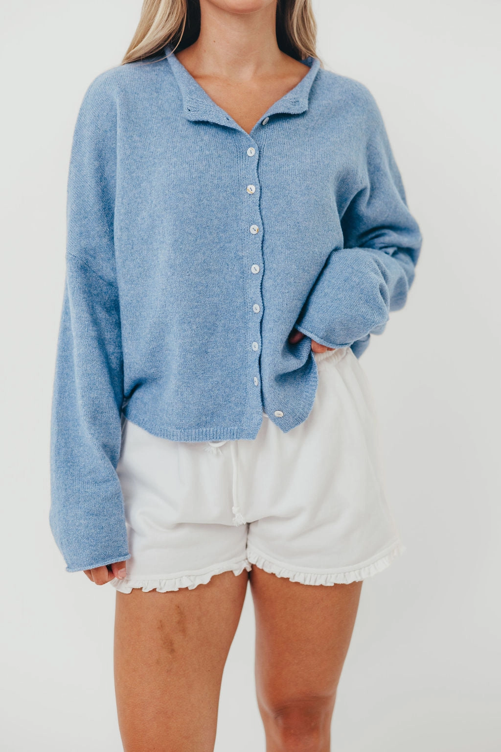 Functional Design Piper Cardigan in Dusty Blue