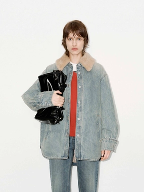 Quilted Denim Jacket Compact Fit Utility Fit