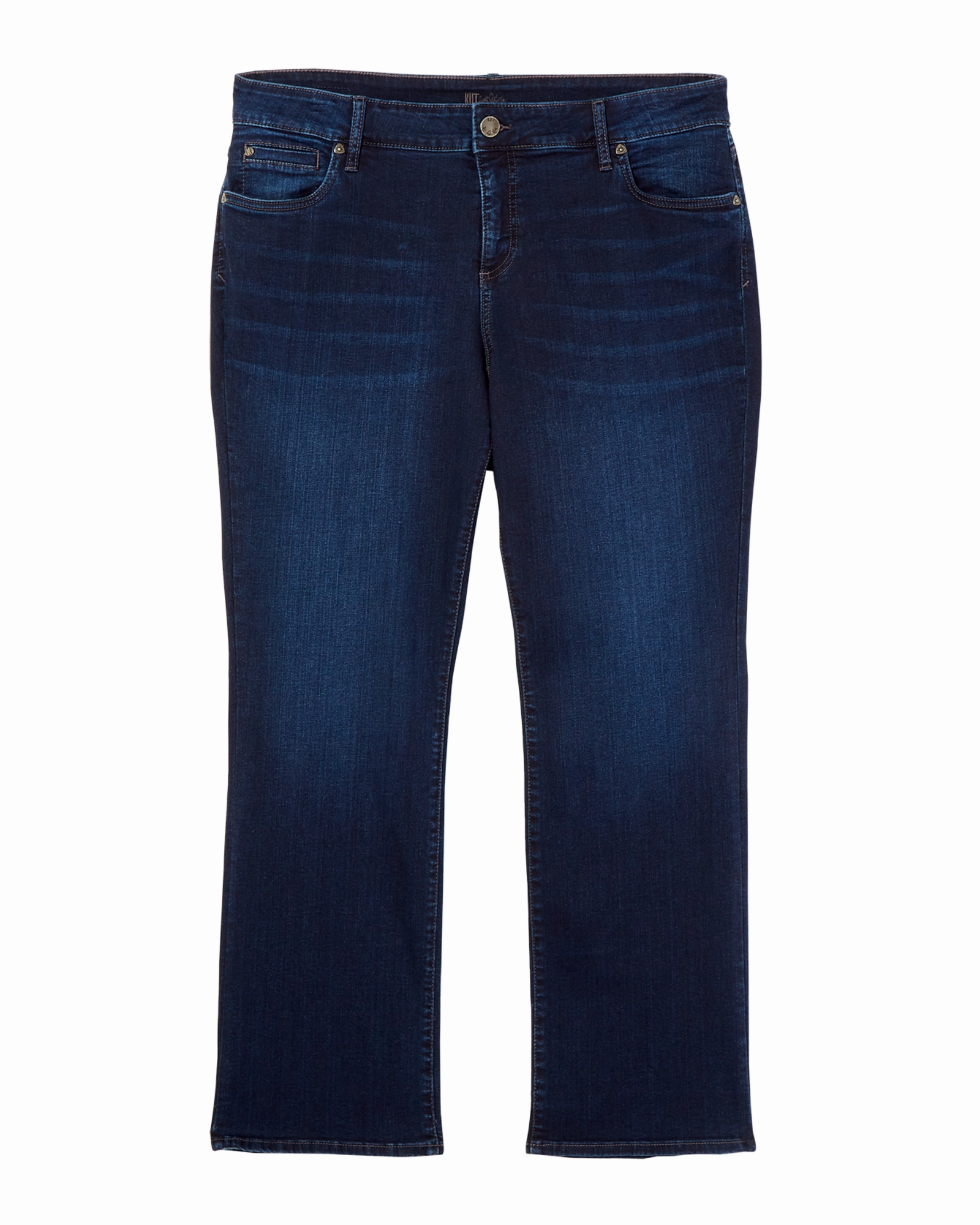 Quincy High Rise Bootcut Jean | Dark Wash Elegant Vibrant Textured