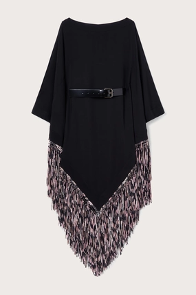 Kaftan with embroidered fringes Fit Focused