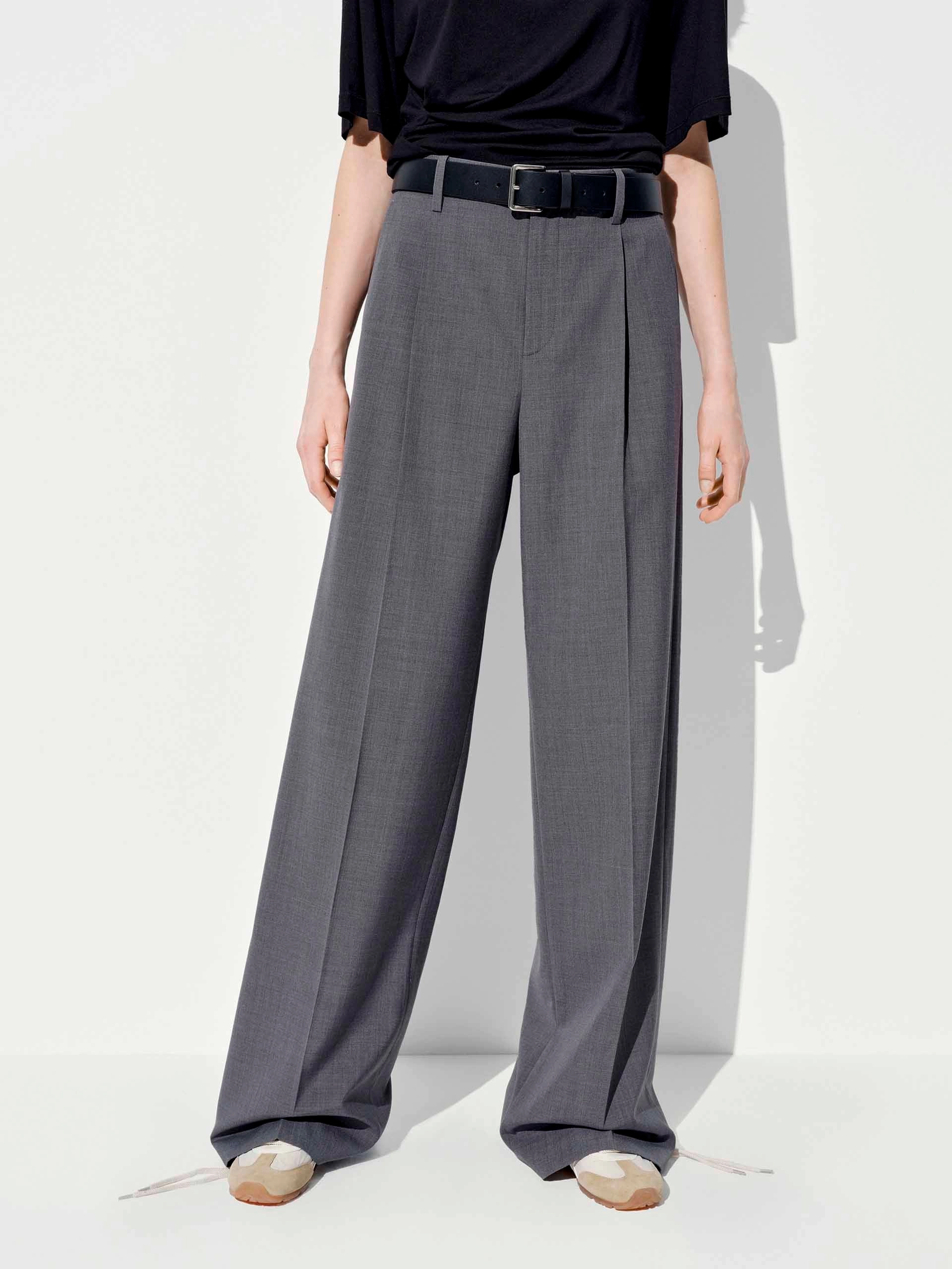 QuickDryTech Casual Edge Wide-Leg Tailored Trousers