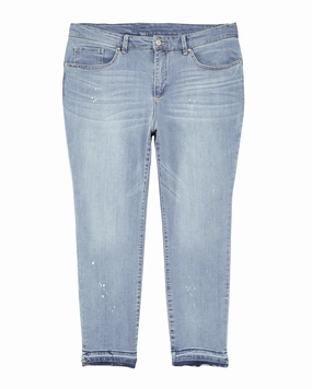 Sleek Waistband Street Fashion Affordable Reed Ankle Skinny with Released Hem | Light Wash