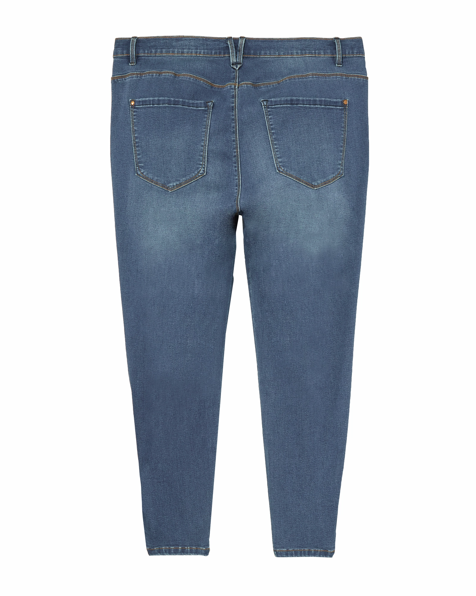 Tieman Skinny with Ruching | Medium Wash All Body Fit Professional Wear Artist Vibe