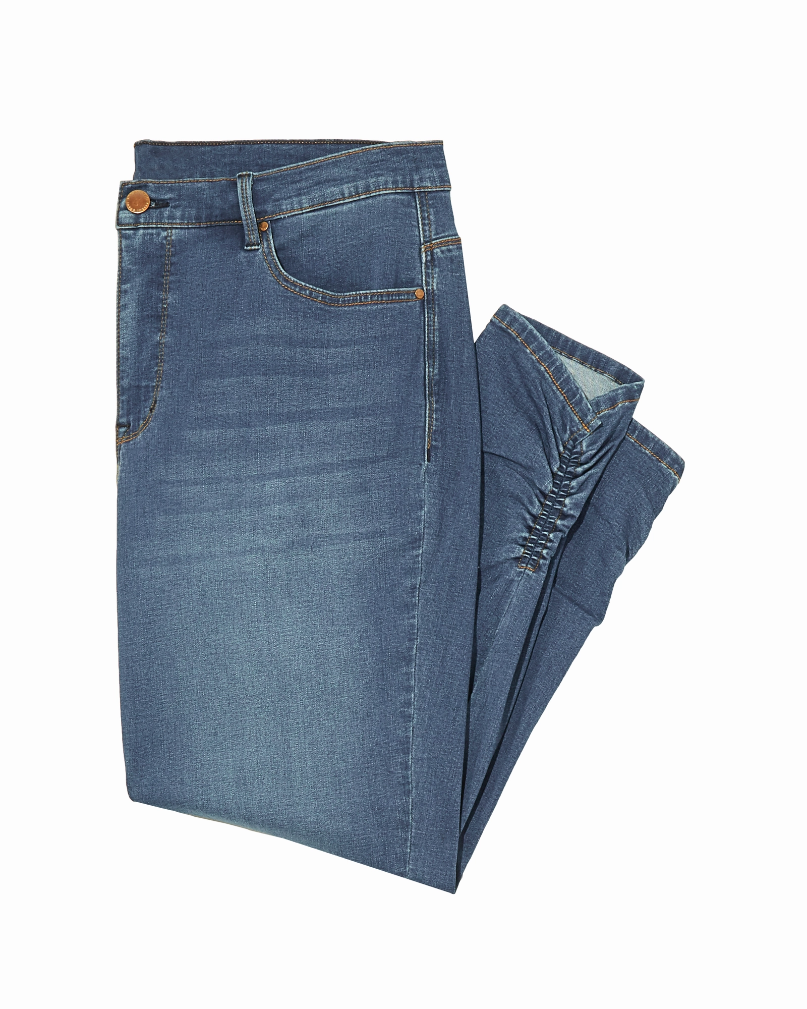 Earthy Streetwear Fan Nature Lover Closet Classic Tieman Skinny with Ruching | Medium Wash