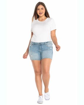 Regular Style Sleek Design Embellished Shorts - Daisy | DAISY