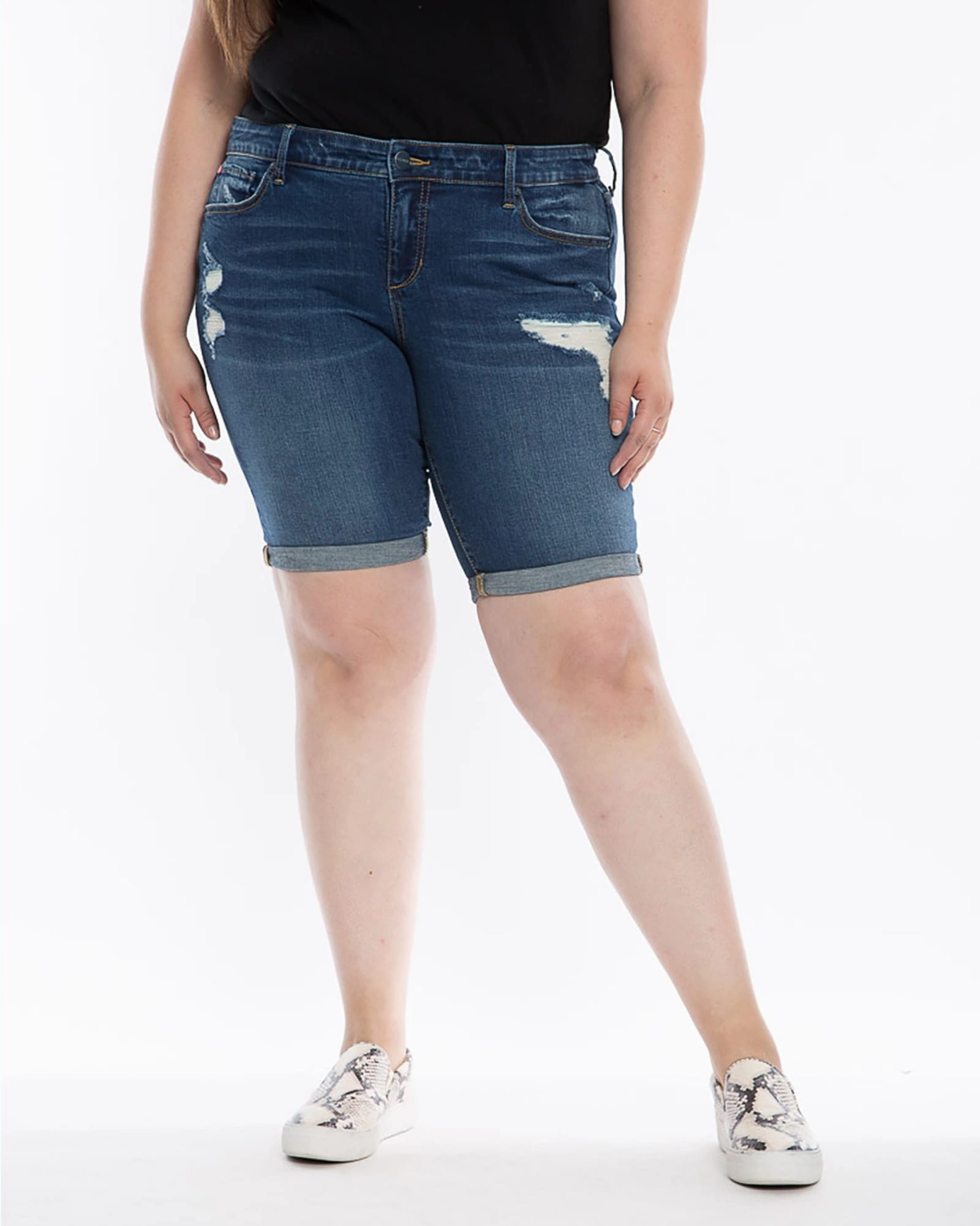 Rainy Day Everyday Mid Rise Bermuda - Teresa | TERESA