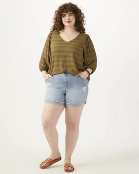 Autumn Days Unisex Wear Teen Outfit Office Wear Weekend Warrior Trend Setter Regina Rolled Hem Short | Light Wash / Destructed Medium Wash