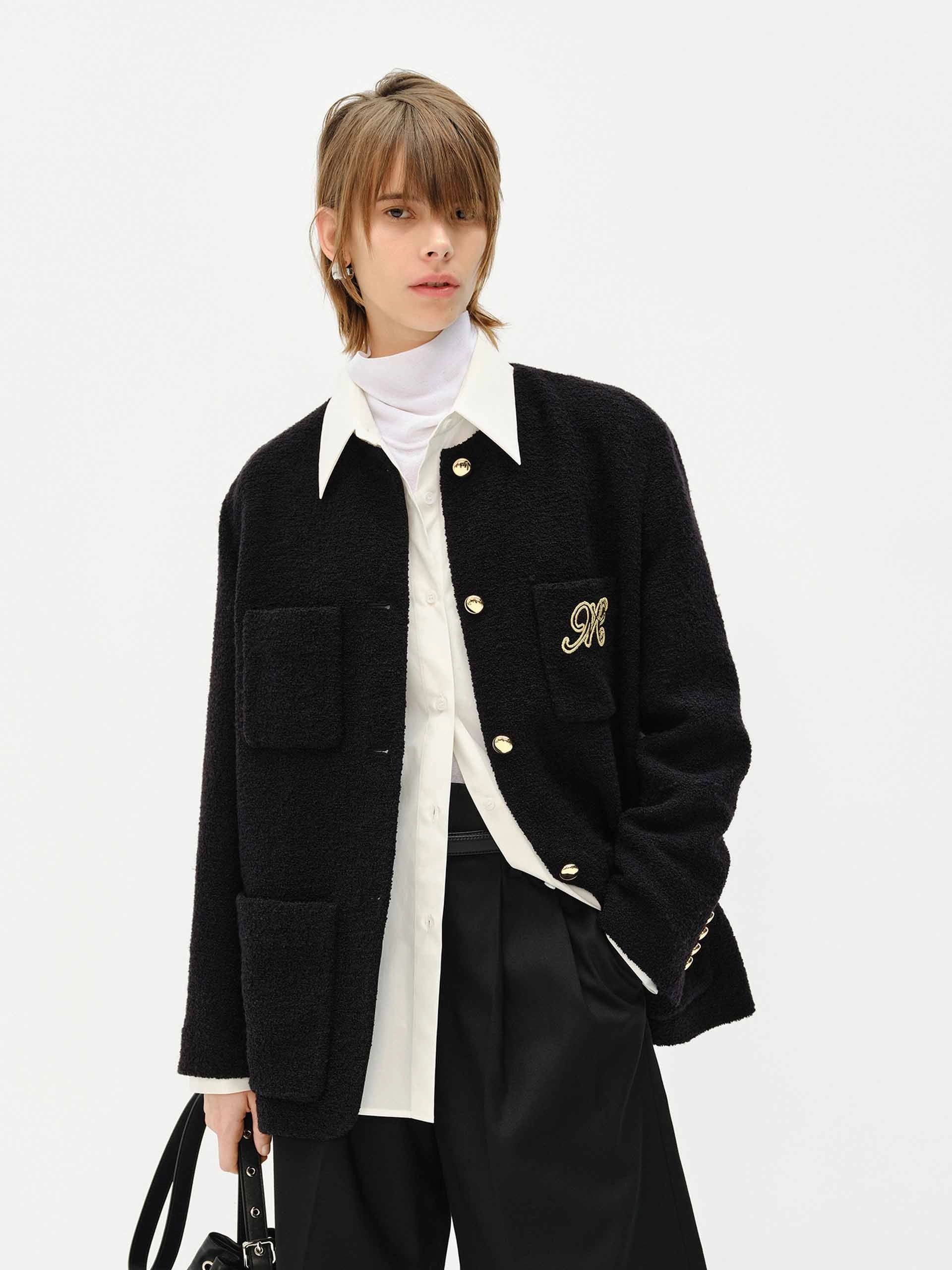 Snag Proof Surface Regular Collarless Coat