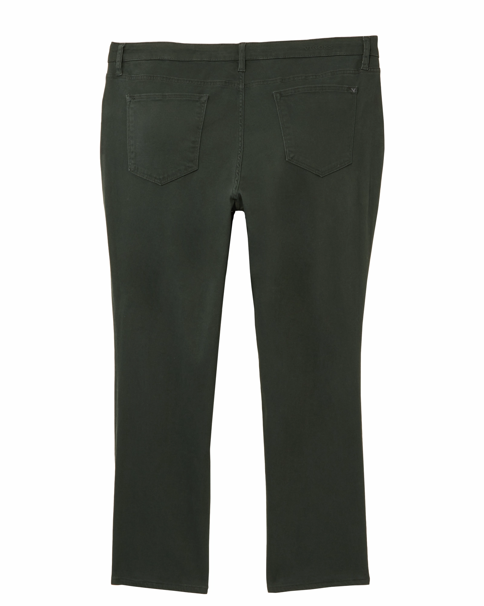 Textured Smart Casual Road Trip Adjustable Belt Loops Taras Straight Leg Jean | Forest Green