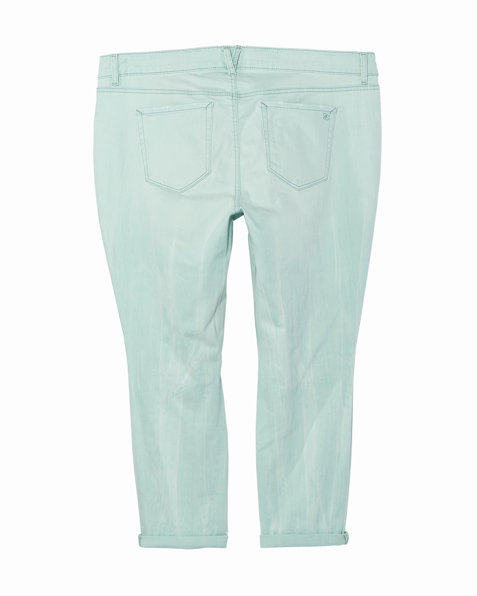 Fit Routine Versatile Outfit Naomi Rolled Color Skinny Jean | Turquoise