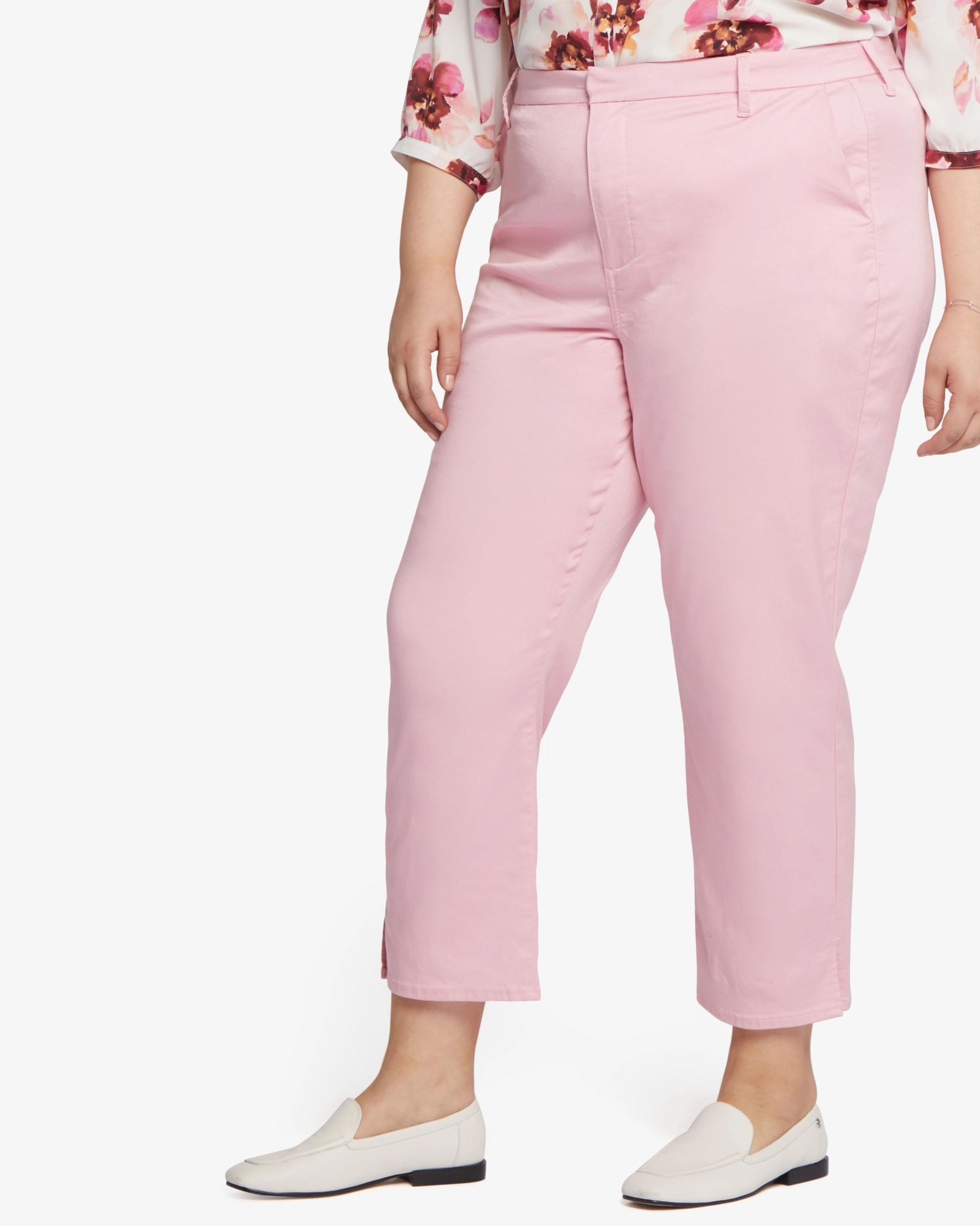 Urban Explorer Picnic Style Office Casual Relaxed Ankle Trouser | Orchid Pink