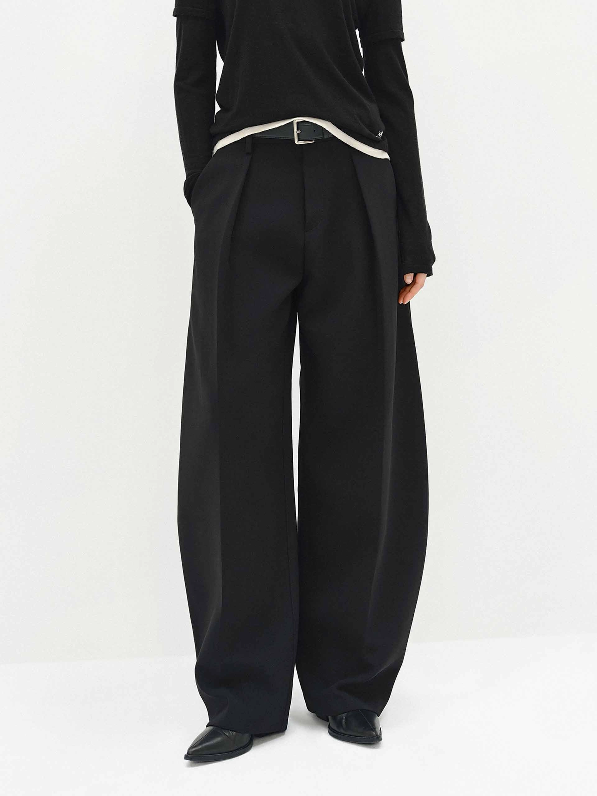 Non slip grip Relaxed Barrel Leg Pants