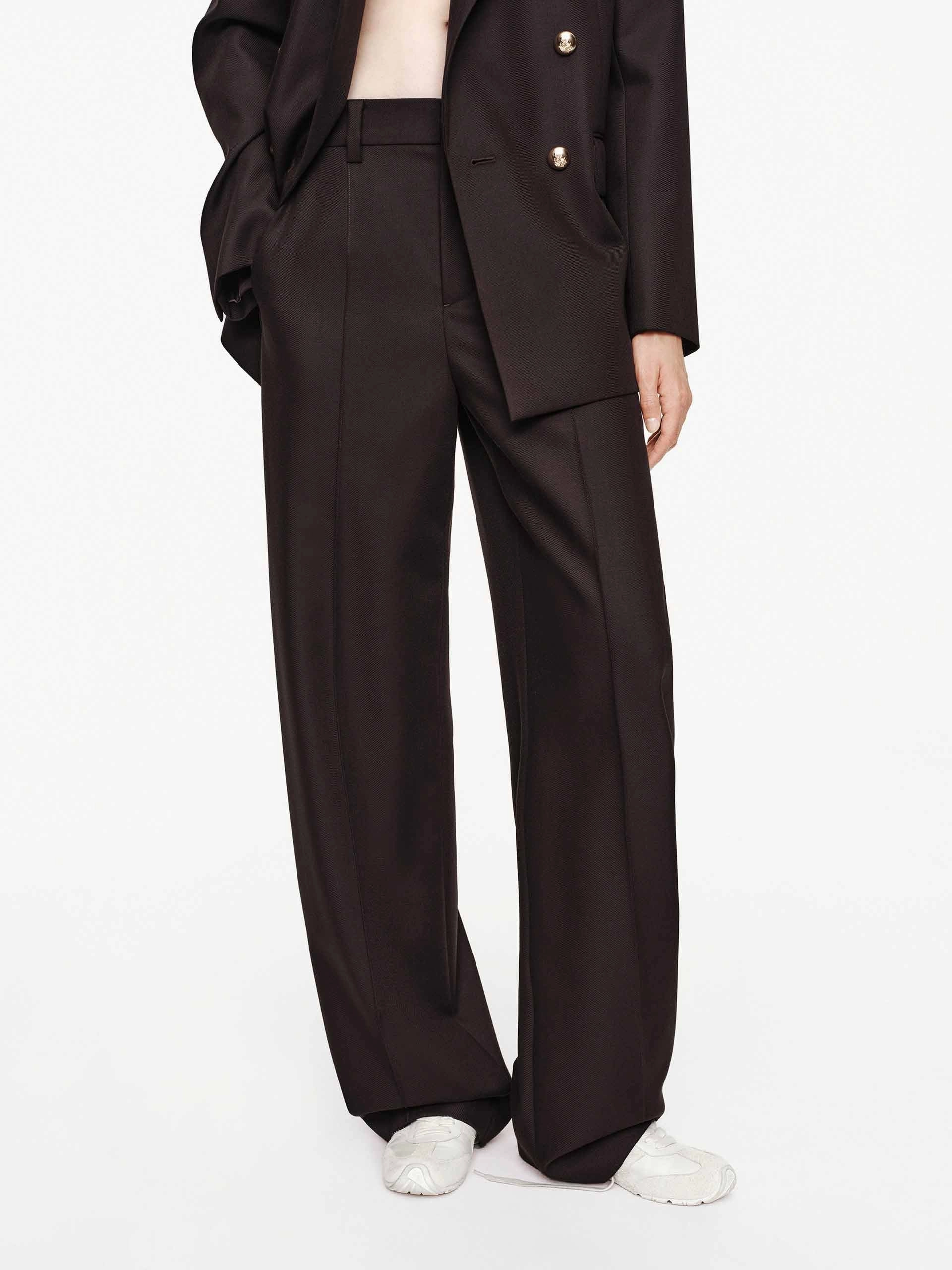 Relaxed Barrel Leg Trousers Sporty Look Easy Wear