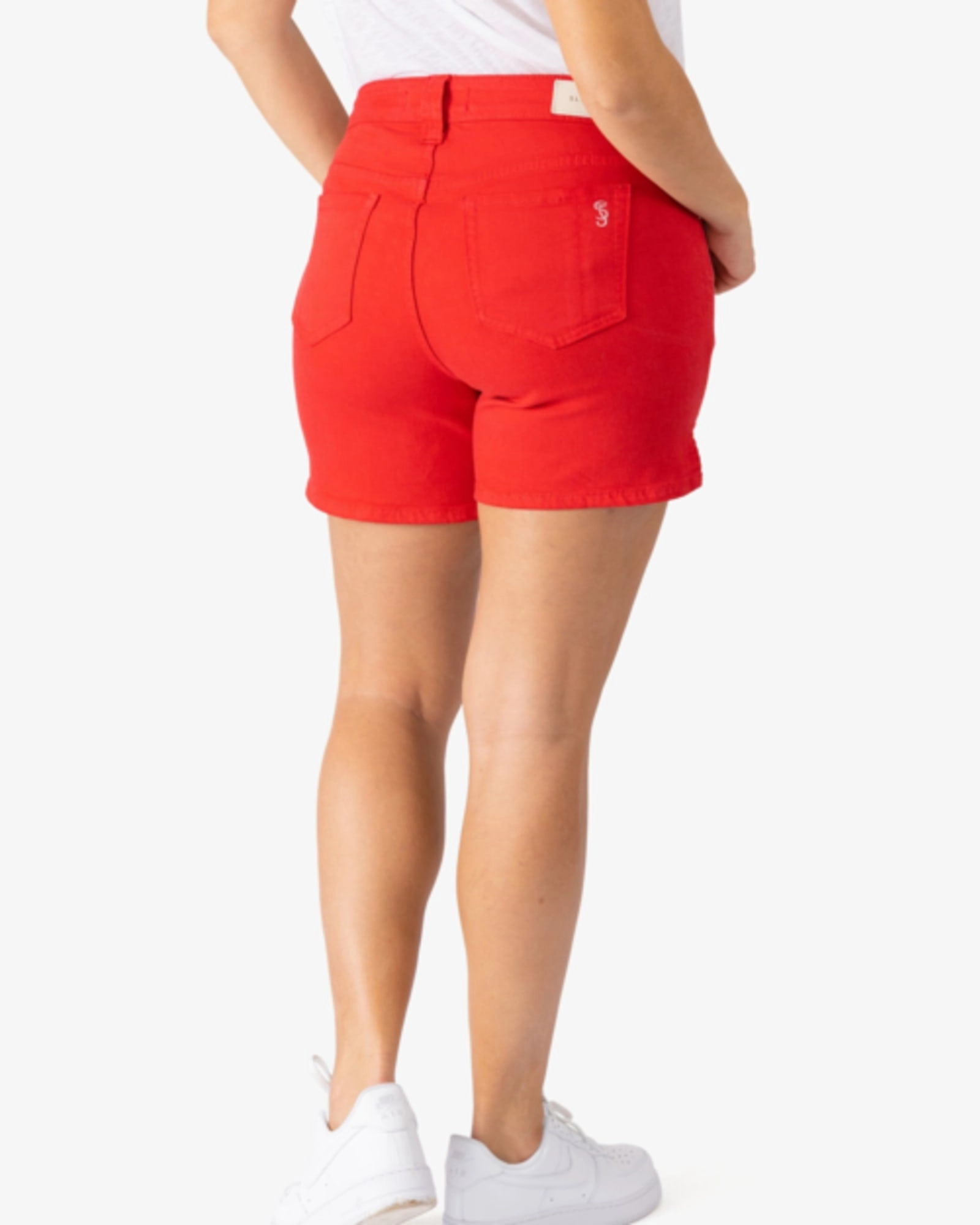 Daily Favorite Tailored Comfort Baylee Side Vent Shorts | ROSE RED