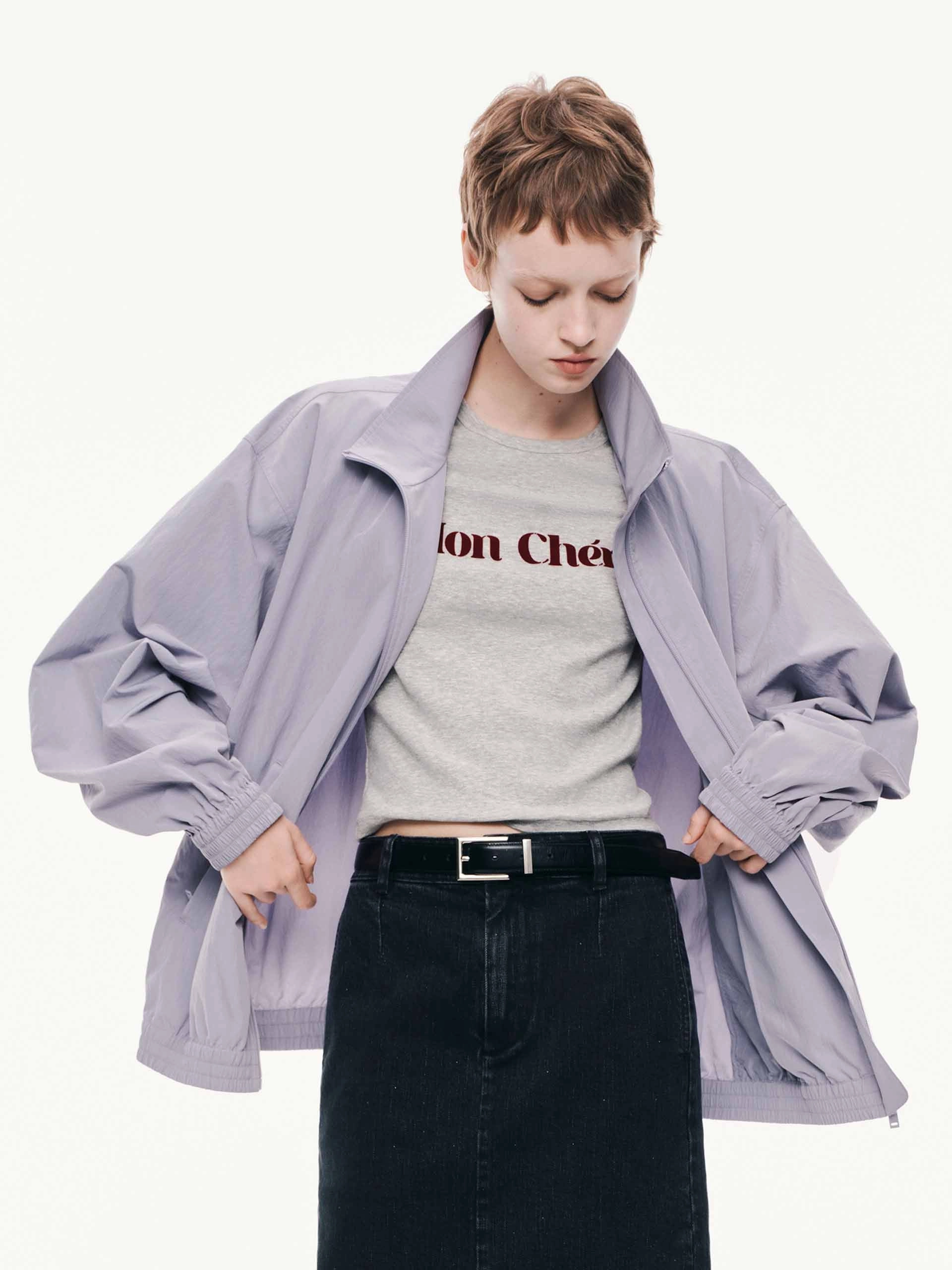 Relaxed Long Sleeves Coat Eco Friendly Coating