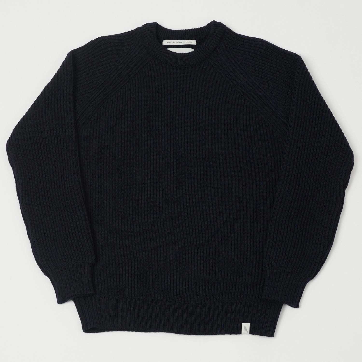 Crisp Look Peregrine Ford Crew Neck Jumper - Navy