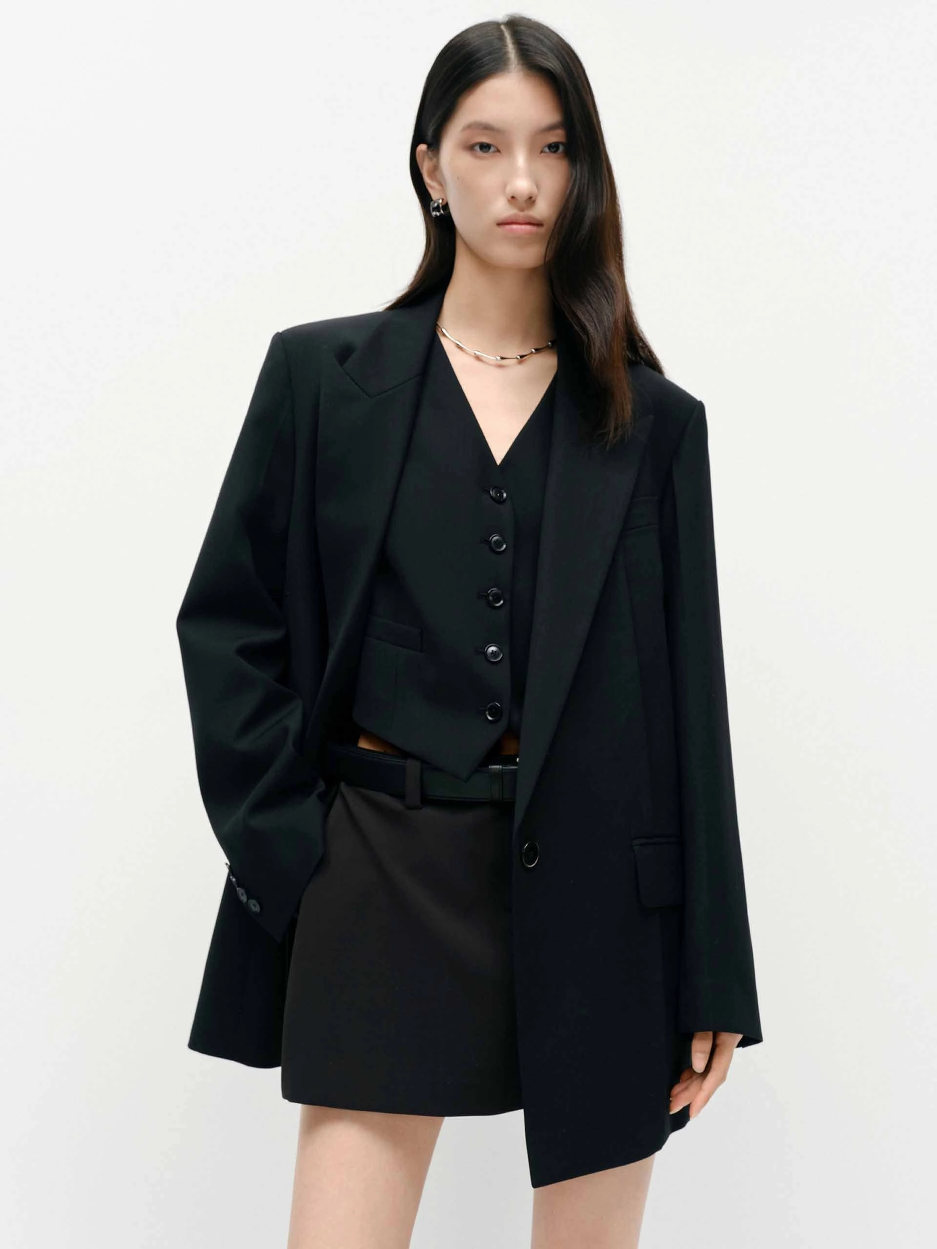 Relaxed Structured Blazer Odor control