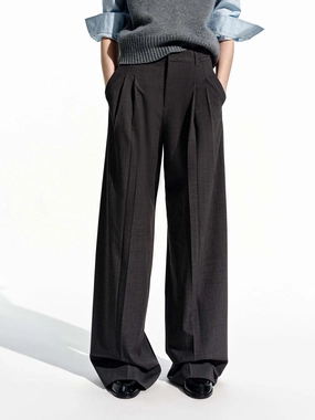 Comfort-First Relaxed Wide Leg Trousers