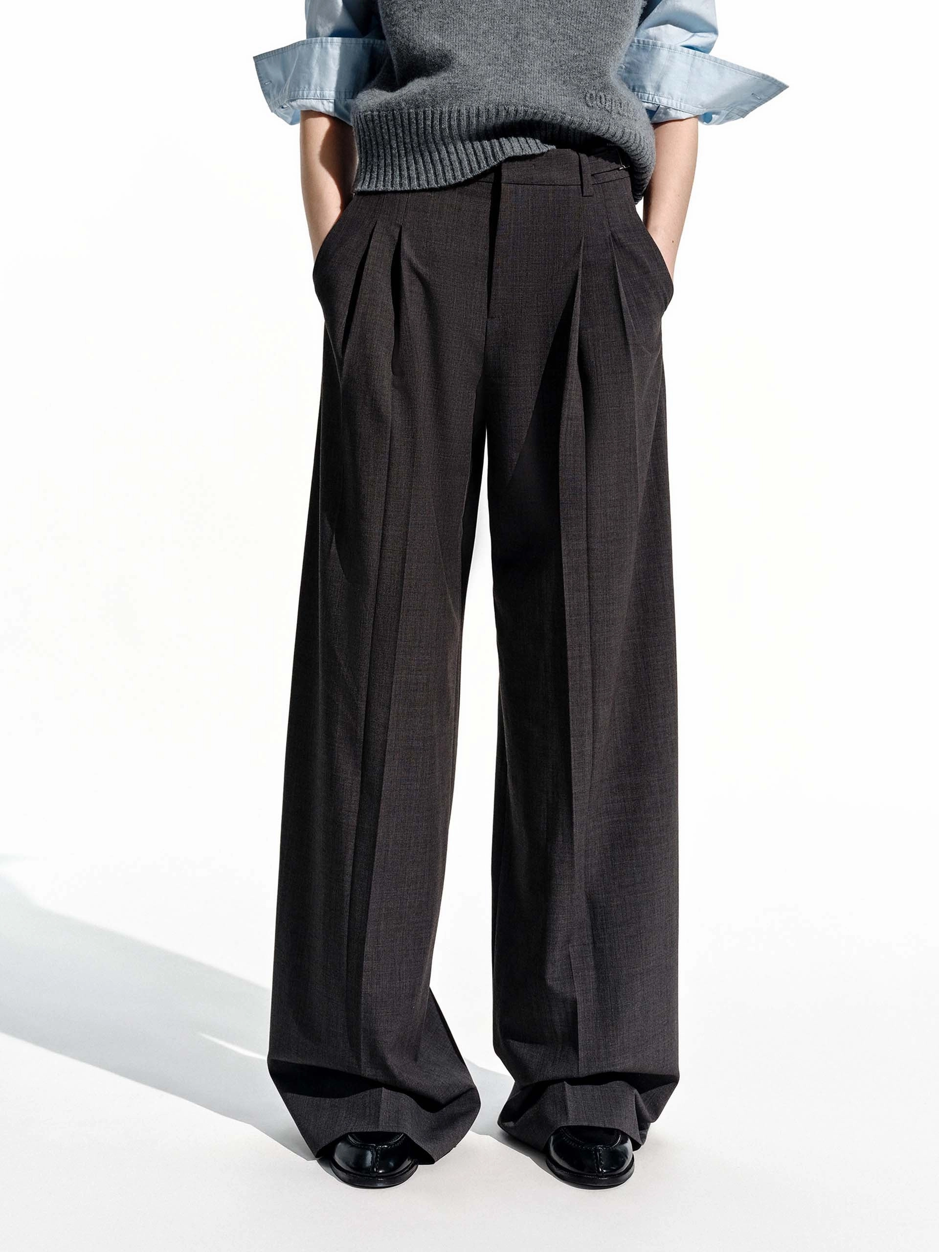 Relaxed Wide Leg Trousers Quick Dry Wear