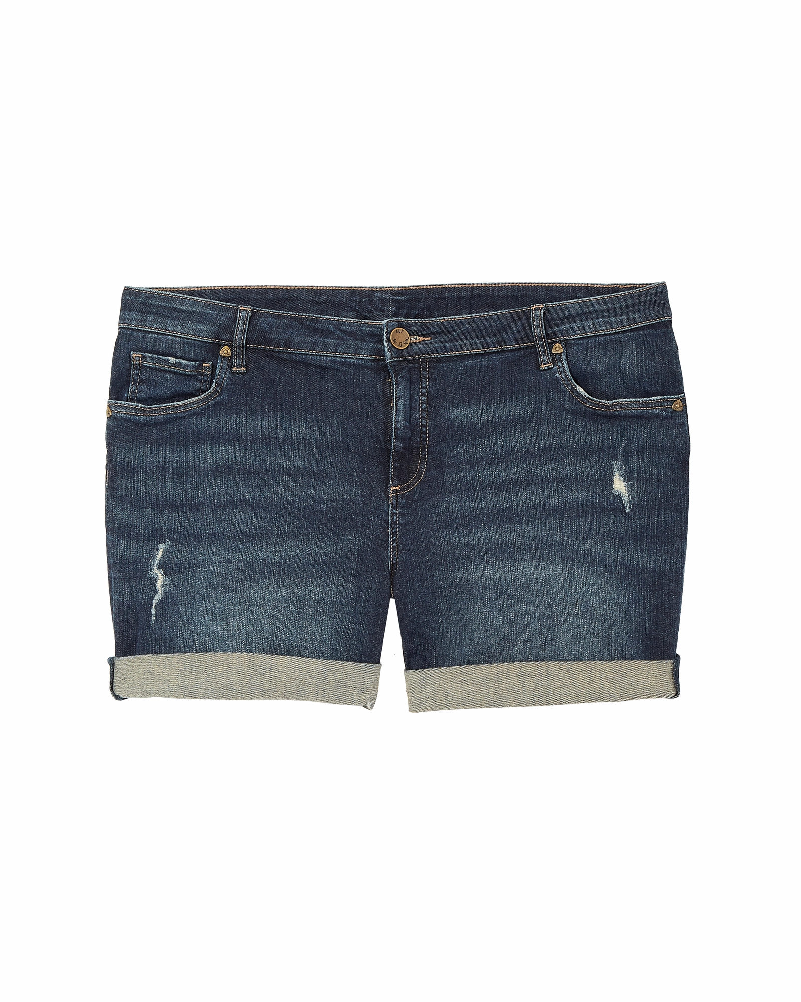 Clark Boyfriend Short | Dark Wash Daily Wear Breathable Classic