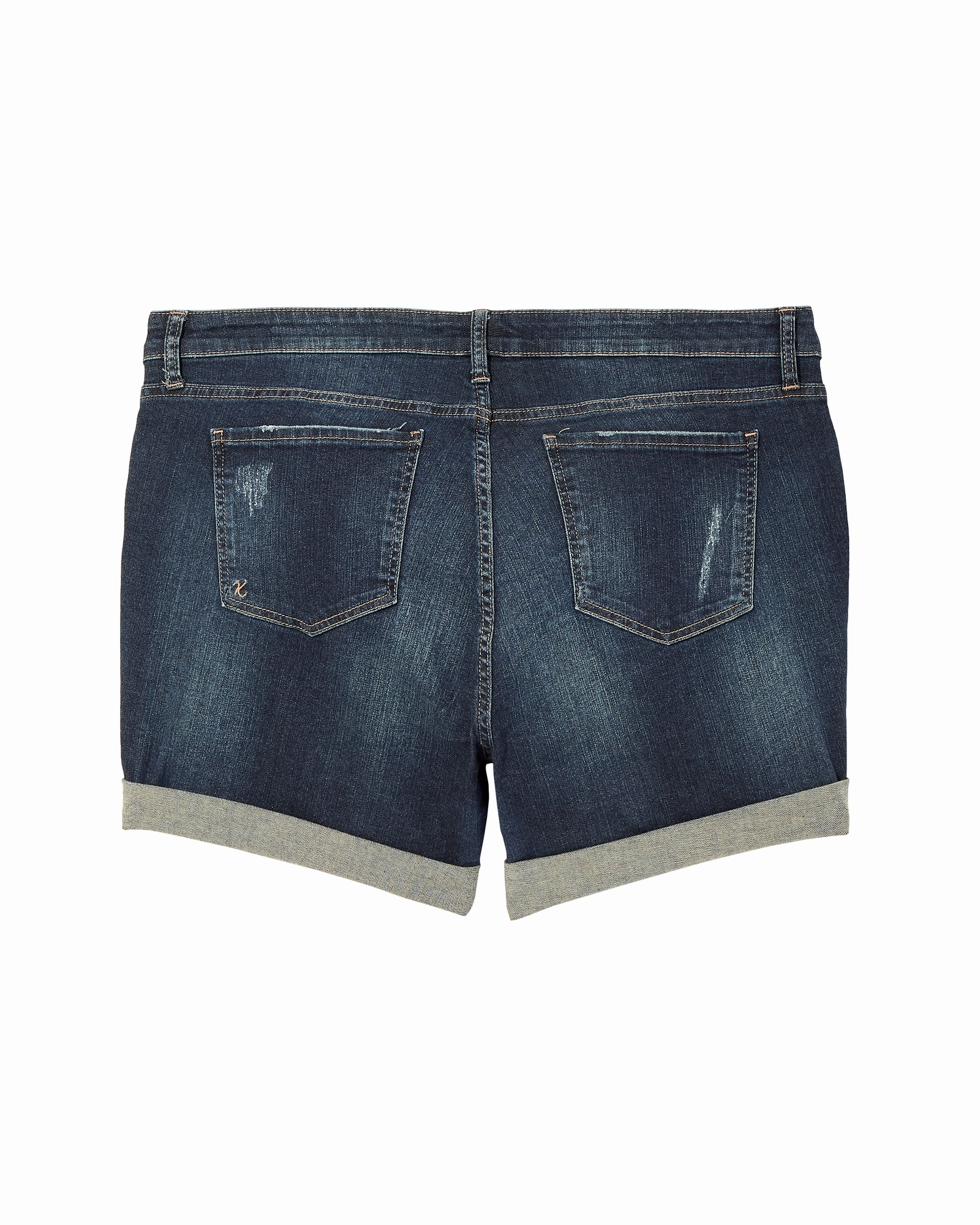 Minimal Fashion Regular Style Clark Boyfriend Short | Dark Wash