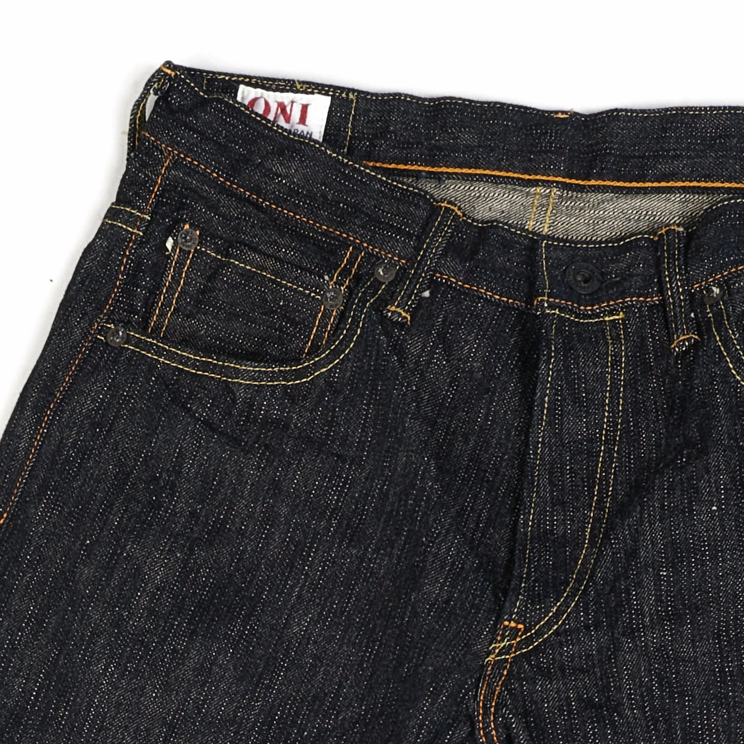 High Durability Elegant Travel Outfit Minimalist Style ONI Denim 902 GCKHN 16oz Green Kihannen Regular Tapered Jean - One Wash