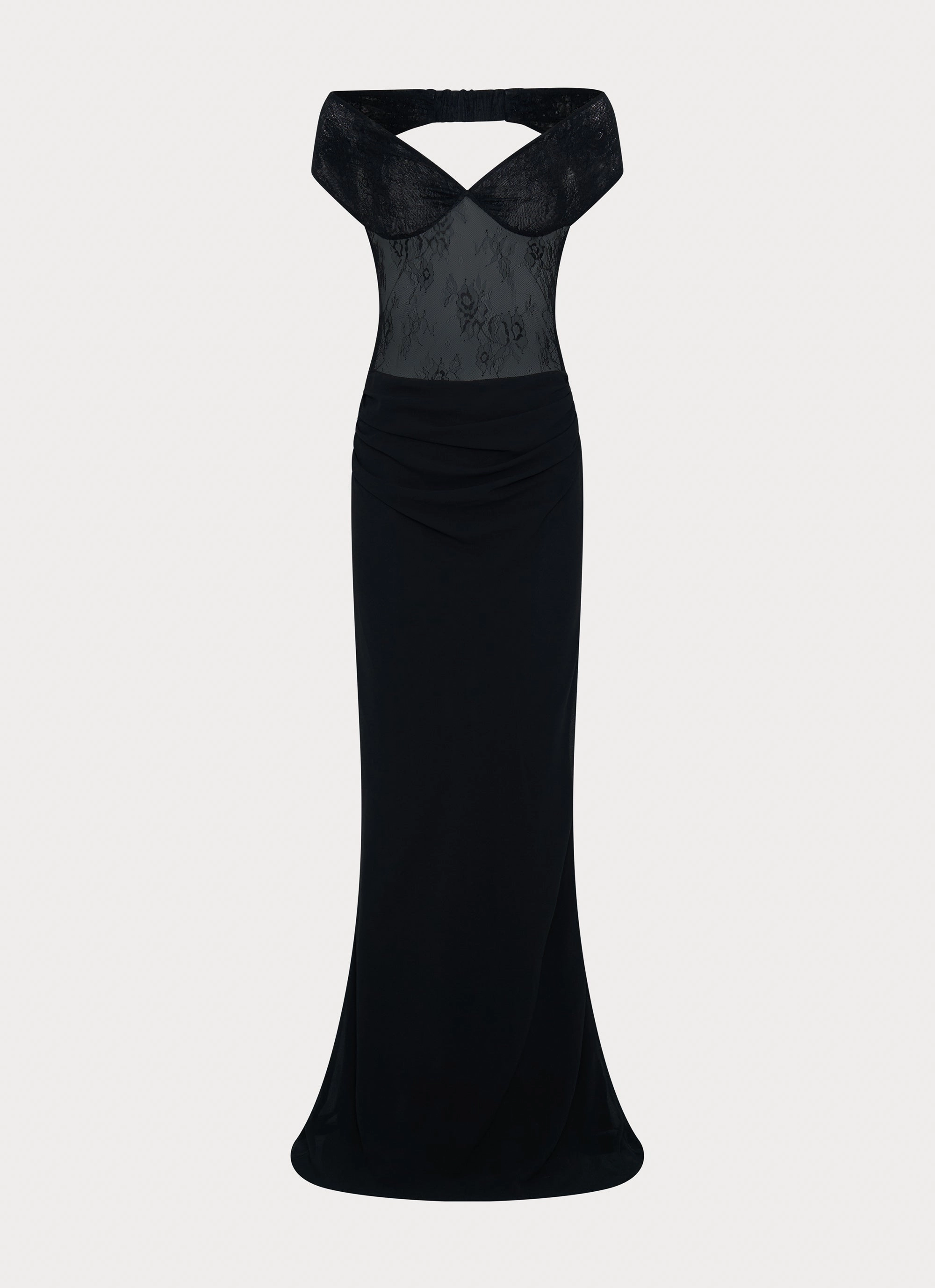 Comfortable and Fashionable Velvet-Touch Elle Maxi Dress - Black