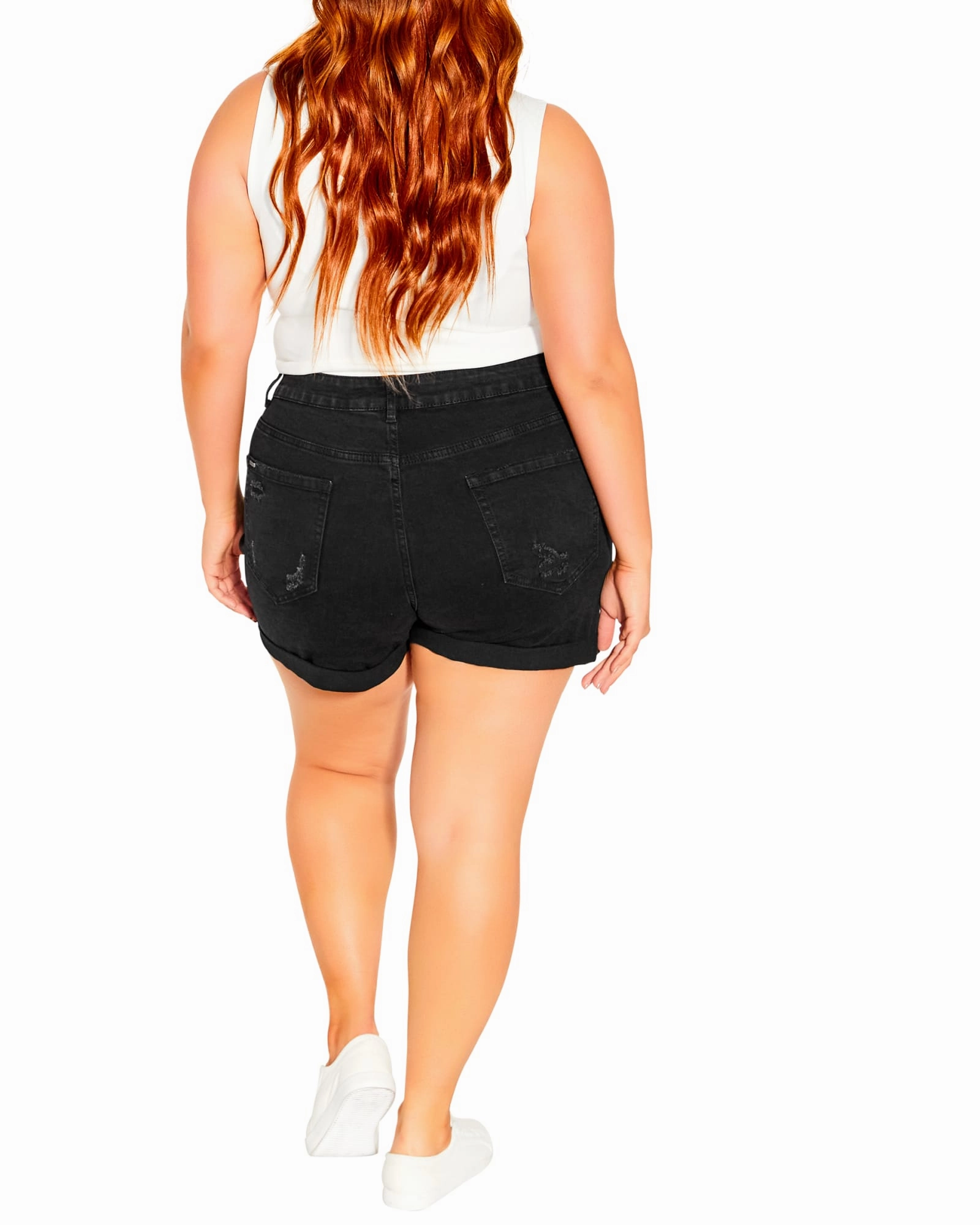 Rugged Construction Ripped Love Short | Black Wash