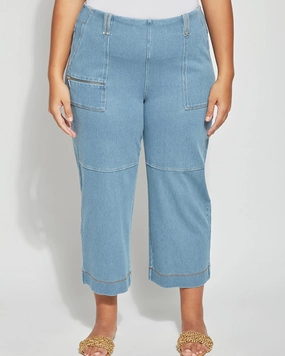 Party Look Couple Look Earthy Roadtrip Denim Crop | Bleached Blue