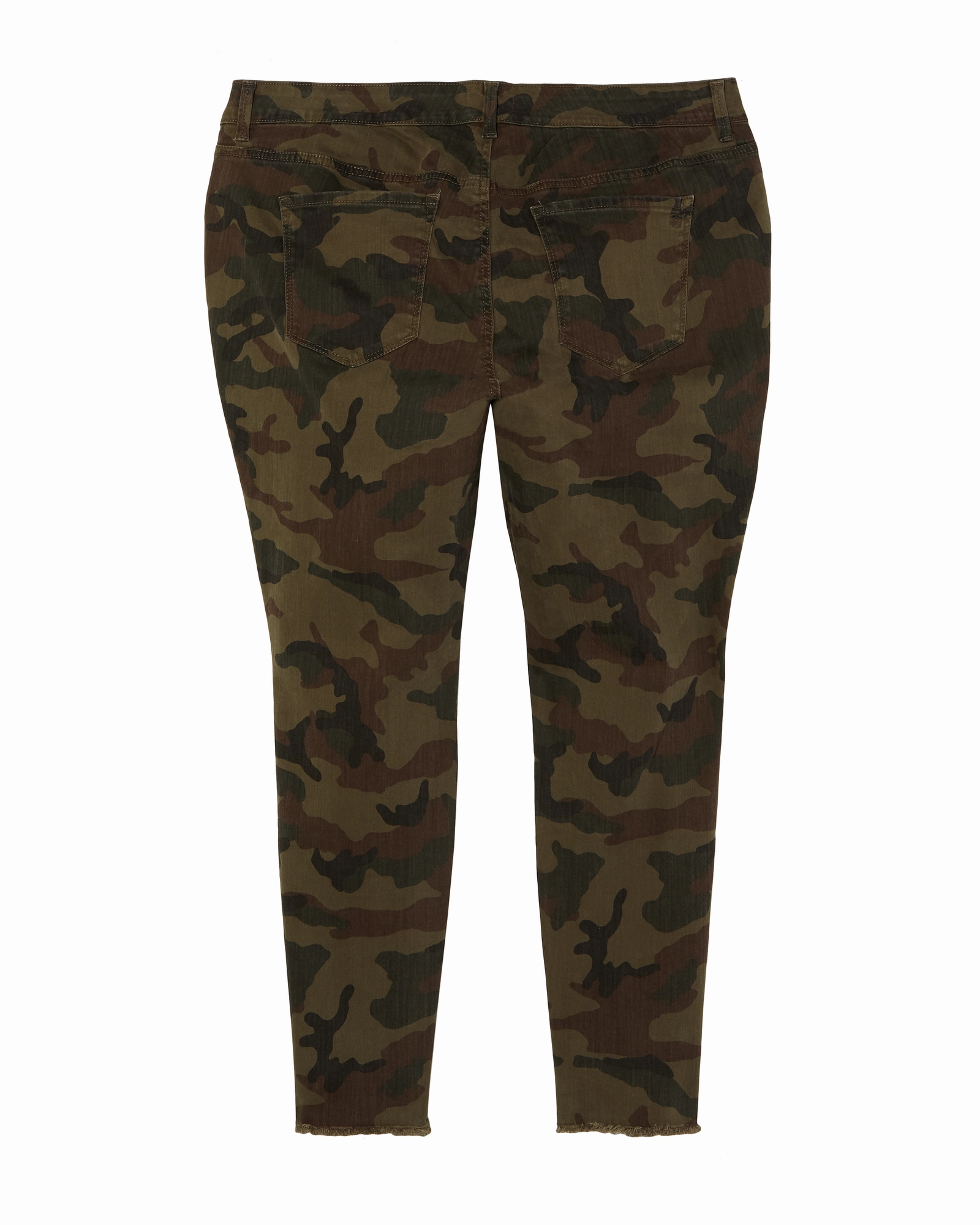 Stylish Silhouette Roni Colored Twill Super Skinny Jean | Olive Green / Brown