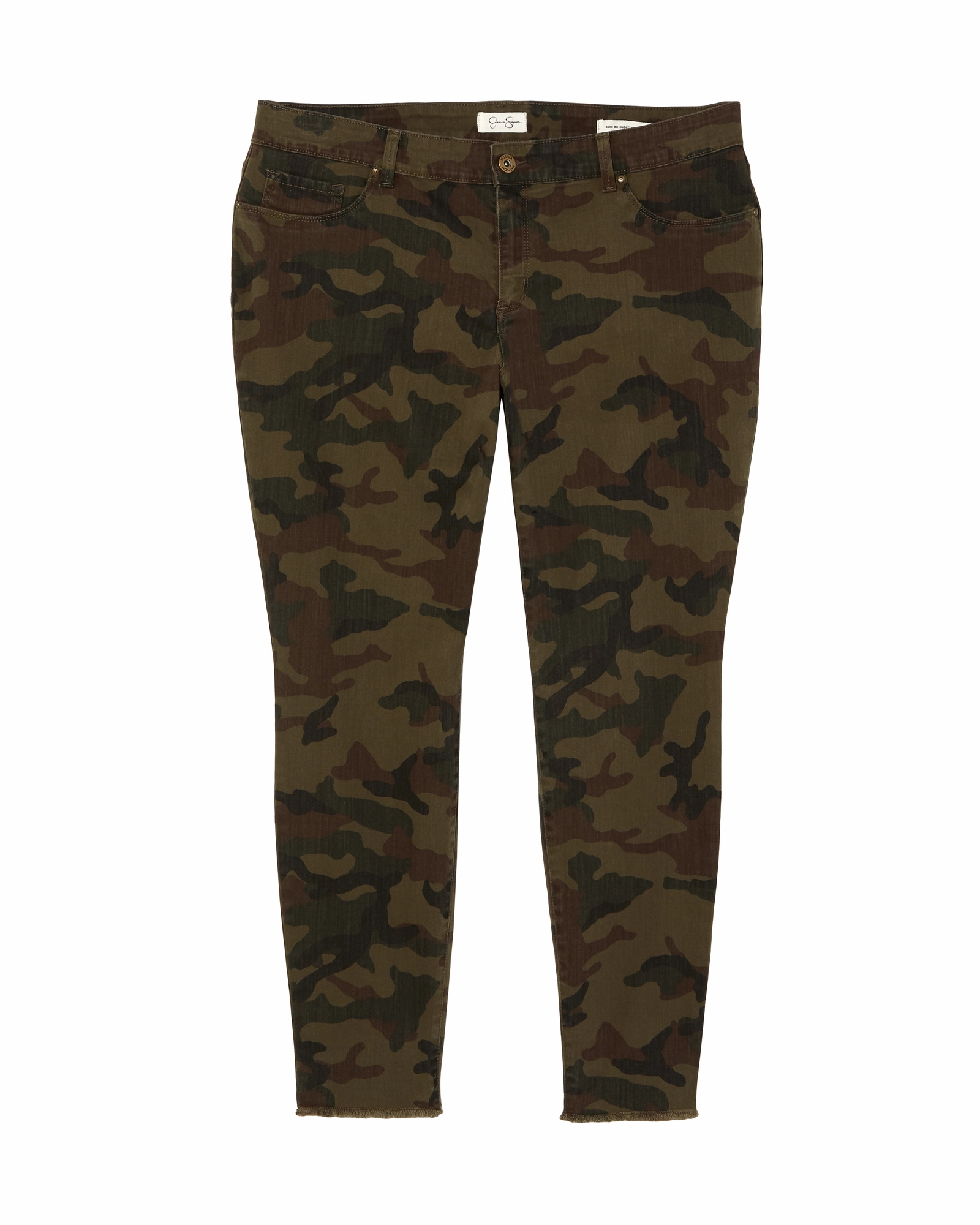 Roni Colored Twill Super Skinny Jean | Olive Green / Brown Earthy Modern Minimalist Office Wear Comfortable Appearance