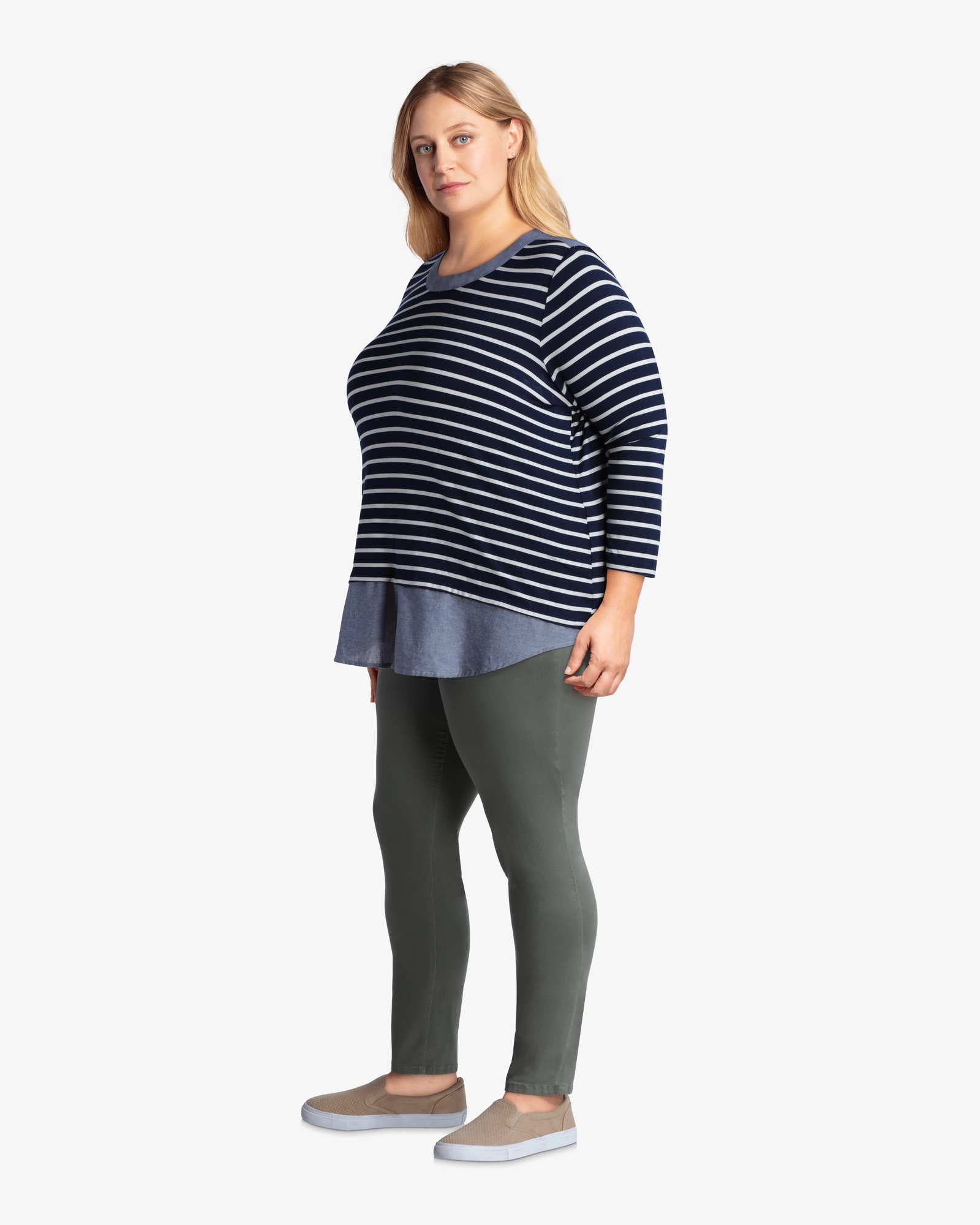 Roni Skinny Jean  | Olive Green Stretch Comfort