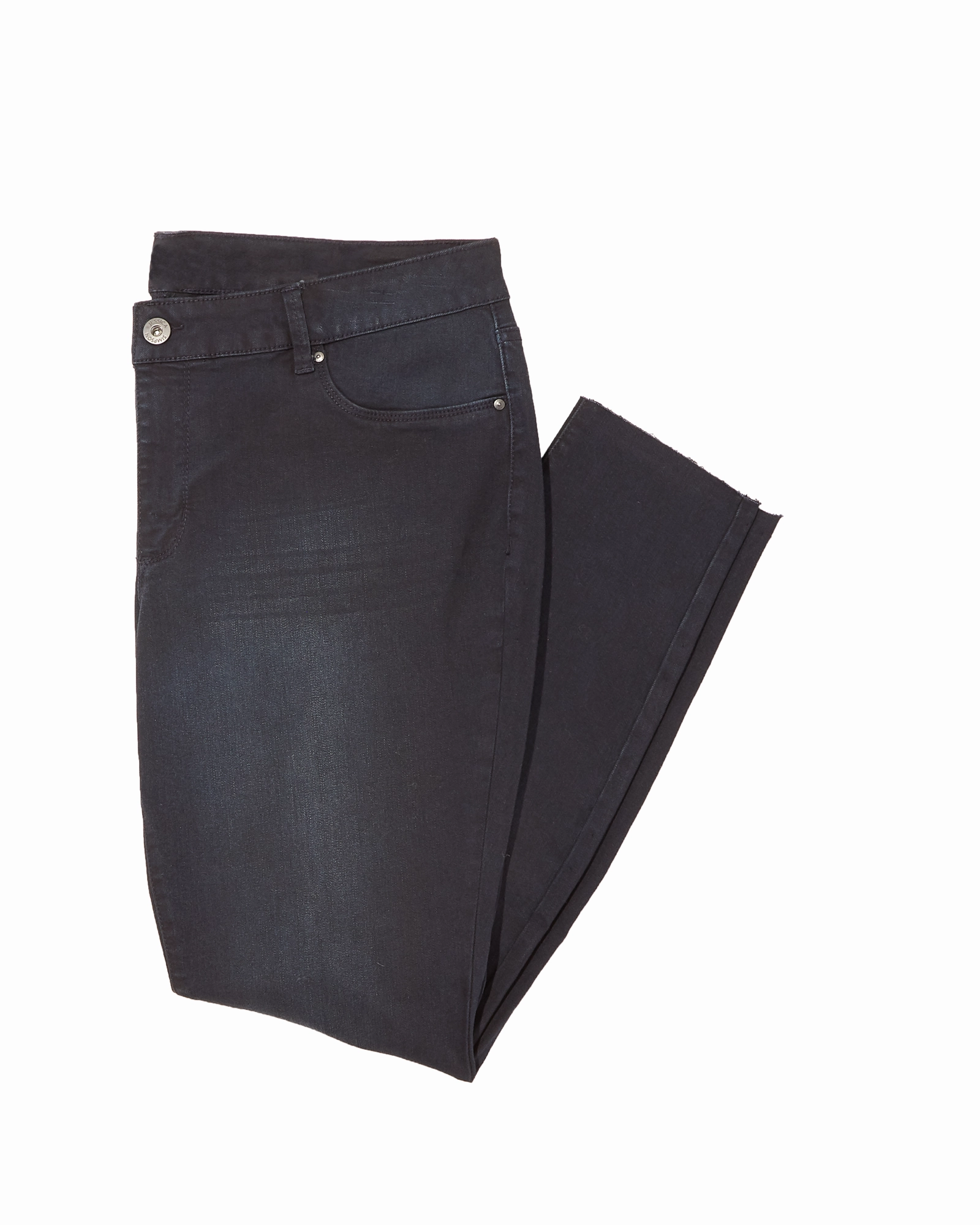 Roni Super Skinny with Knee Slits and Fray Hem | Dark Wash One For All