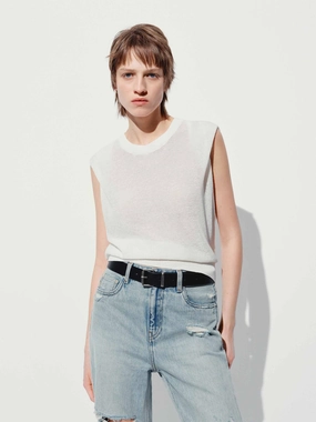 No Stress Round Neck Sleeveless Top