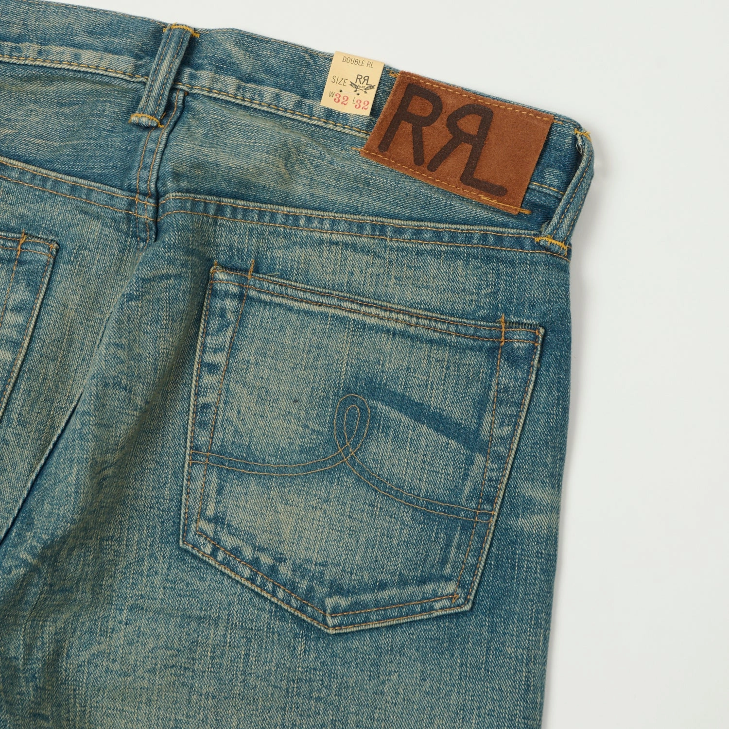 Sleek Comfort RRL 'Milner' Straight Fit Selvedge Jean - One Wash