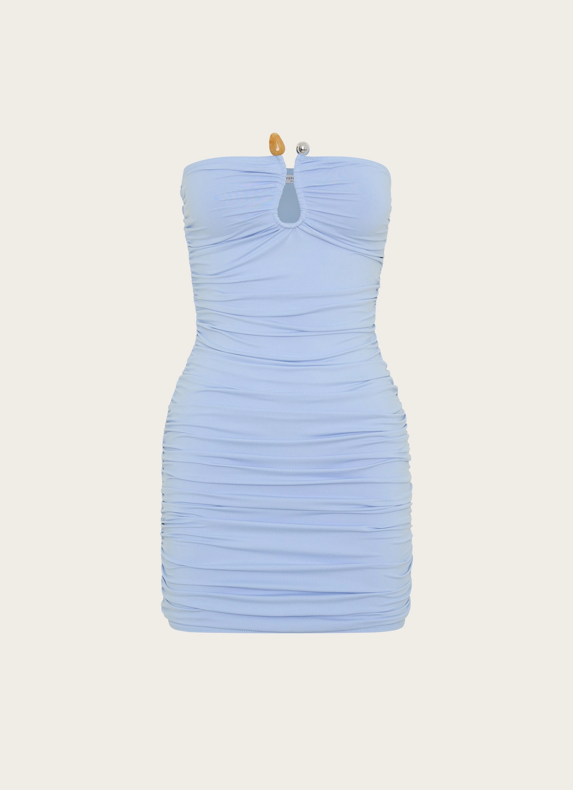 Rudy Mini Dress - Blue Clean Outline Bold Design