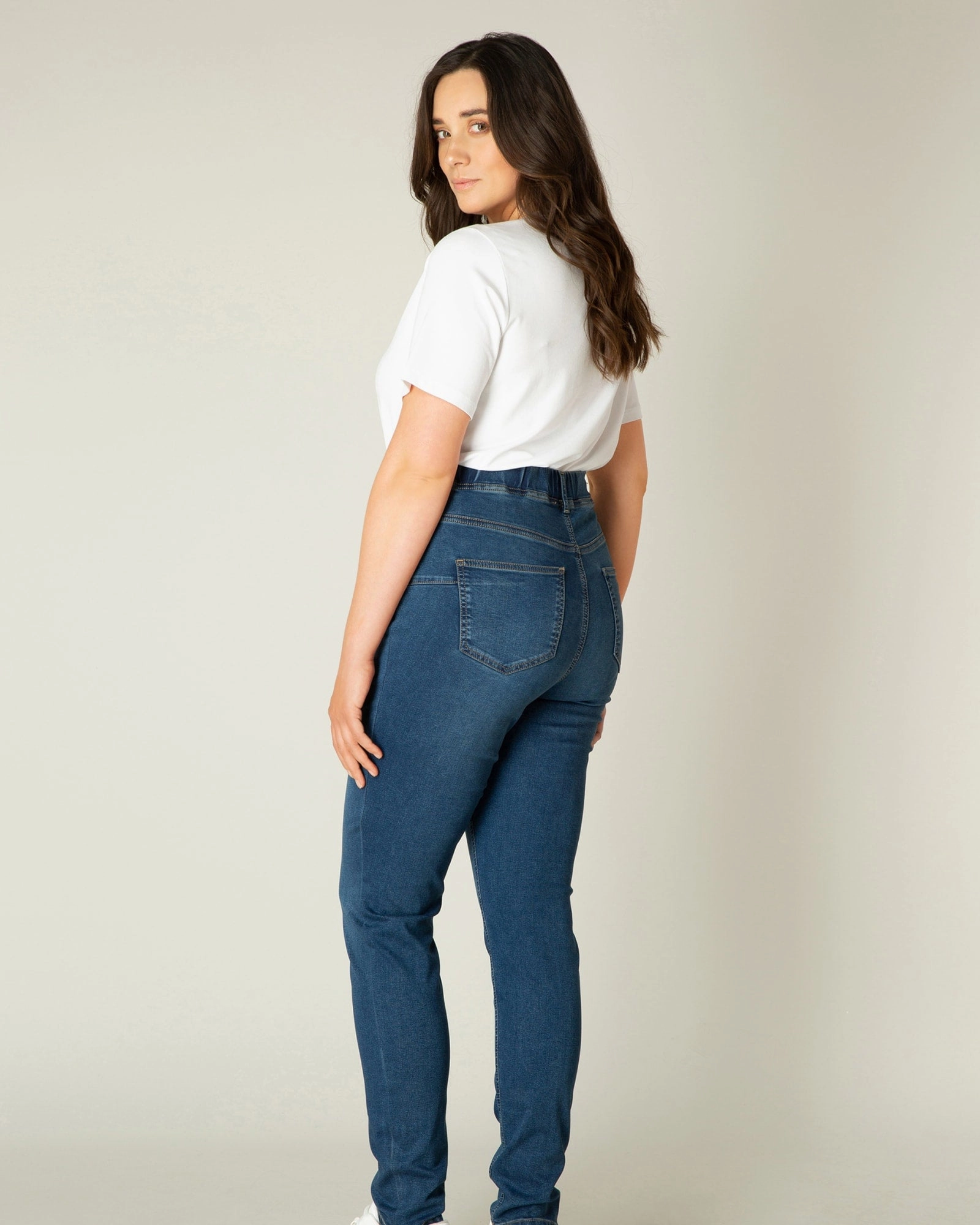 Tessa | Mid Blue Comfort Stretch Abrasion Resistant Surface