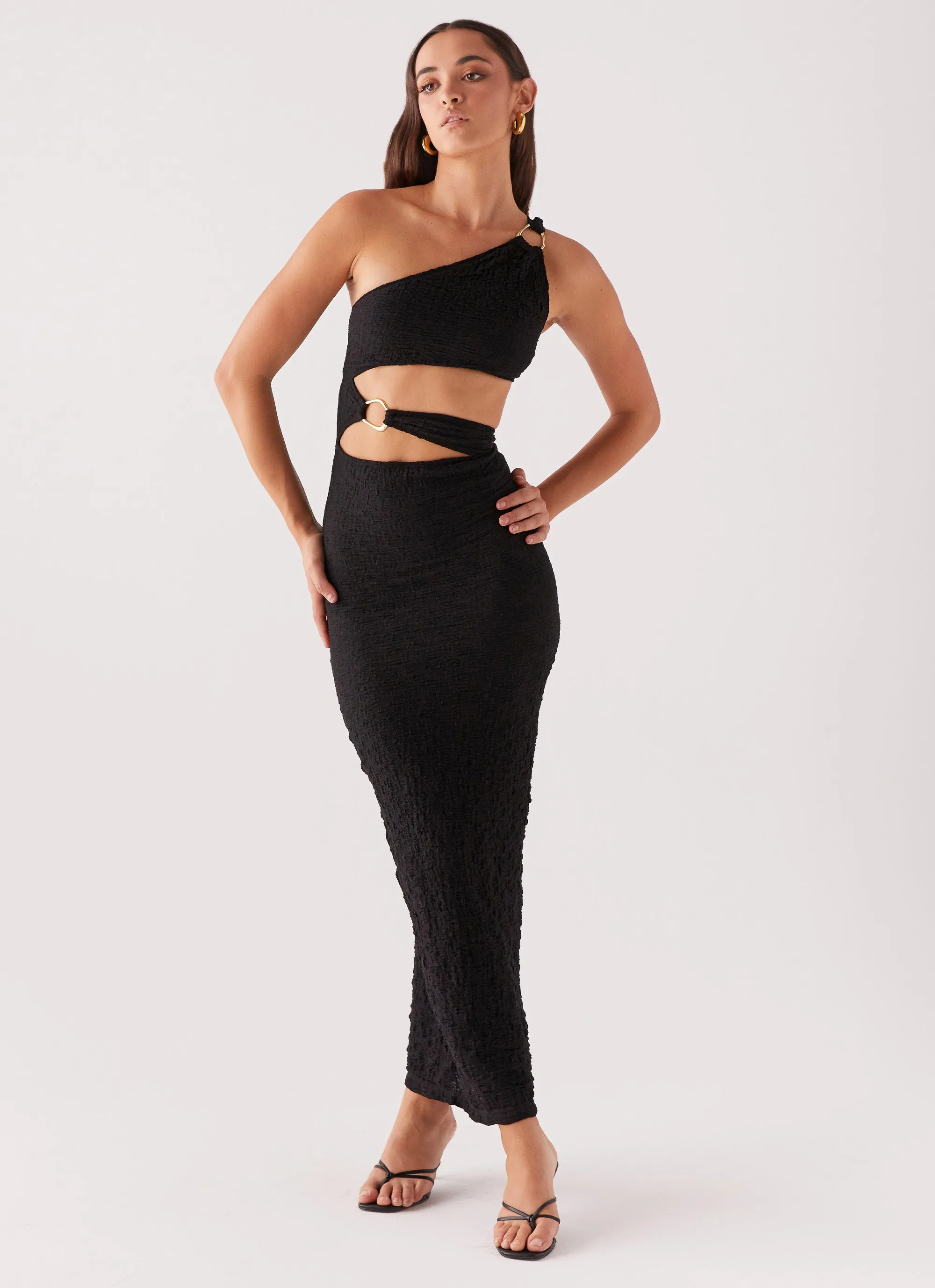 Simple Yet Elegant Luxe Touch North Haven Maxi Dress - Black