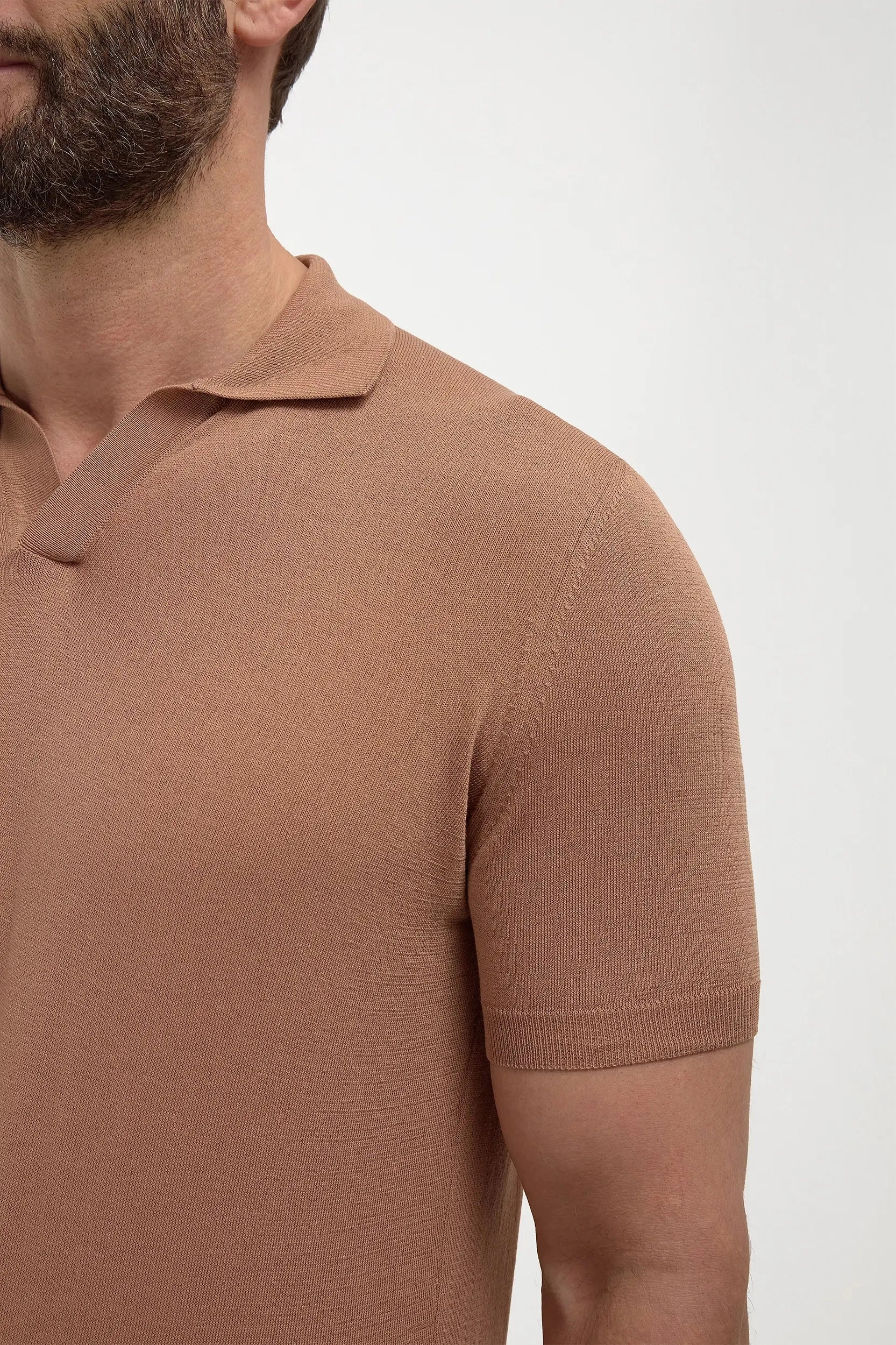 Breathable Knit Fabric All Day Rusty polo - Made in Italy