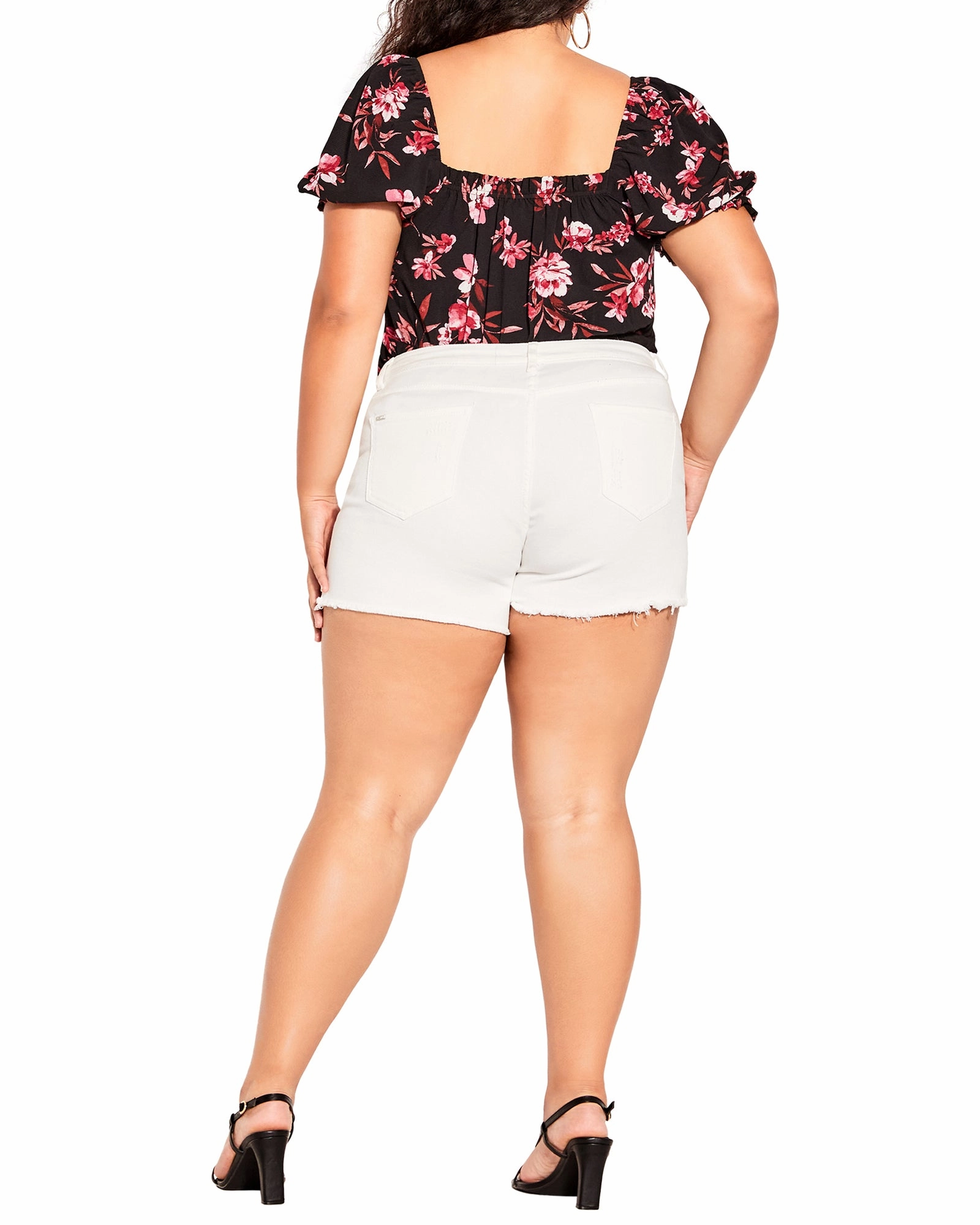 Modern Casual Samara Frayed Out Cotton Short | Ivory