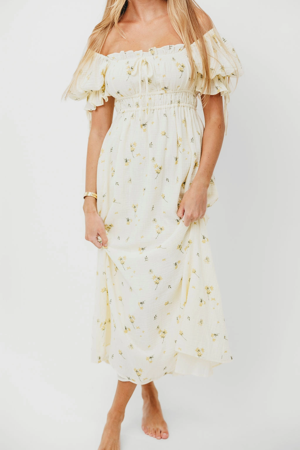 Savanna Steppe 100% Cotton Dress in Cream - Bump Friendly & Inclusive Sizing (S-3XL) Smart and Chic