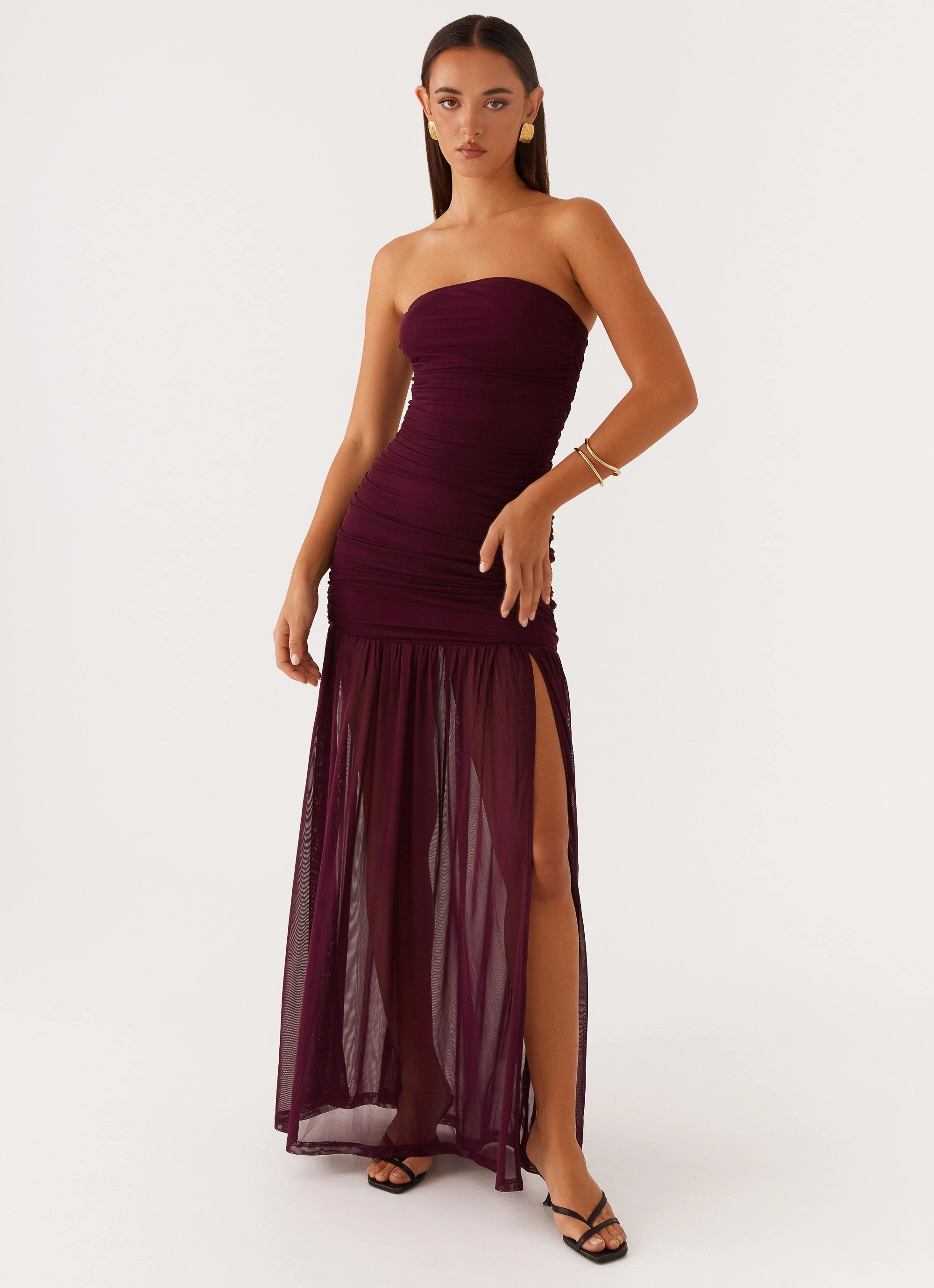 Retro Vibes Soft Movement Savaya Maxi Dress - Mulberry