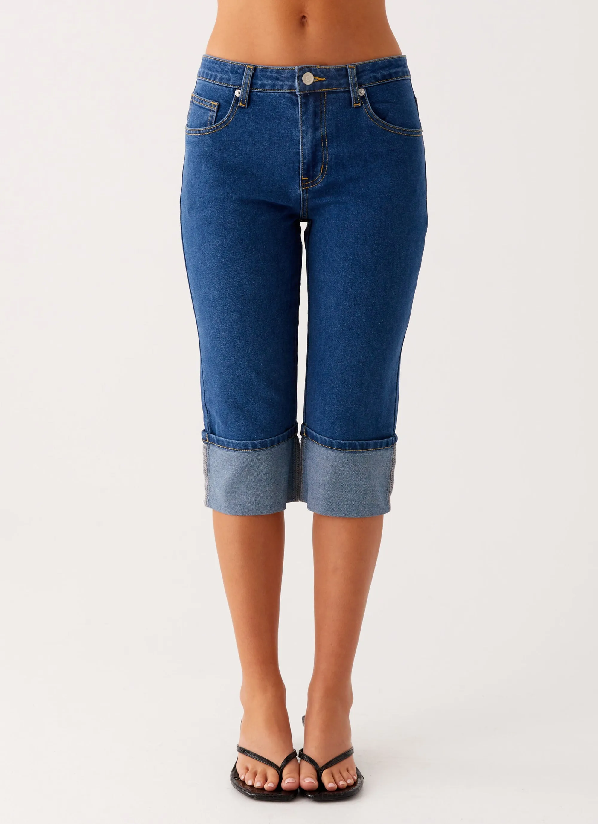 Saylor Denim Capri Jeans - Indigo All Day Use Timeless Wear